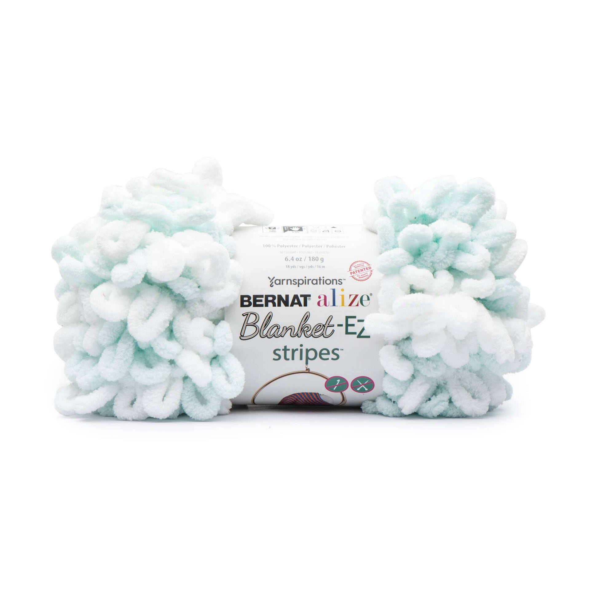 Bernat Alize Blanket EZ Yarn - White Mint