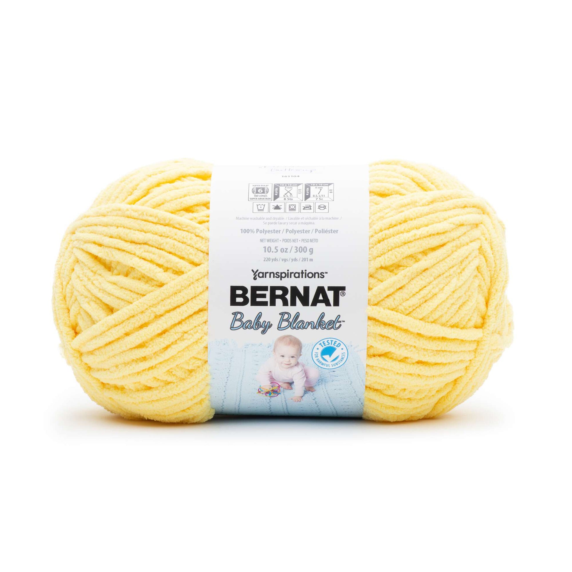 Bernat® Blanket™ #6 Super Bulky Polyester Yarn, Petal 10.5oz/300g, 220  Yards (4 Pack)