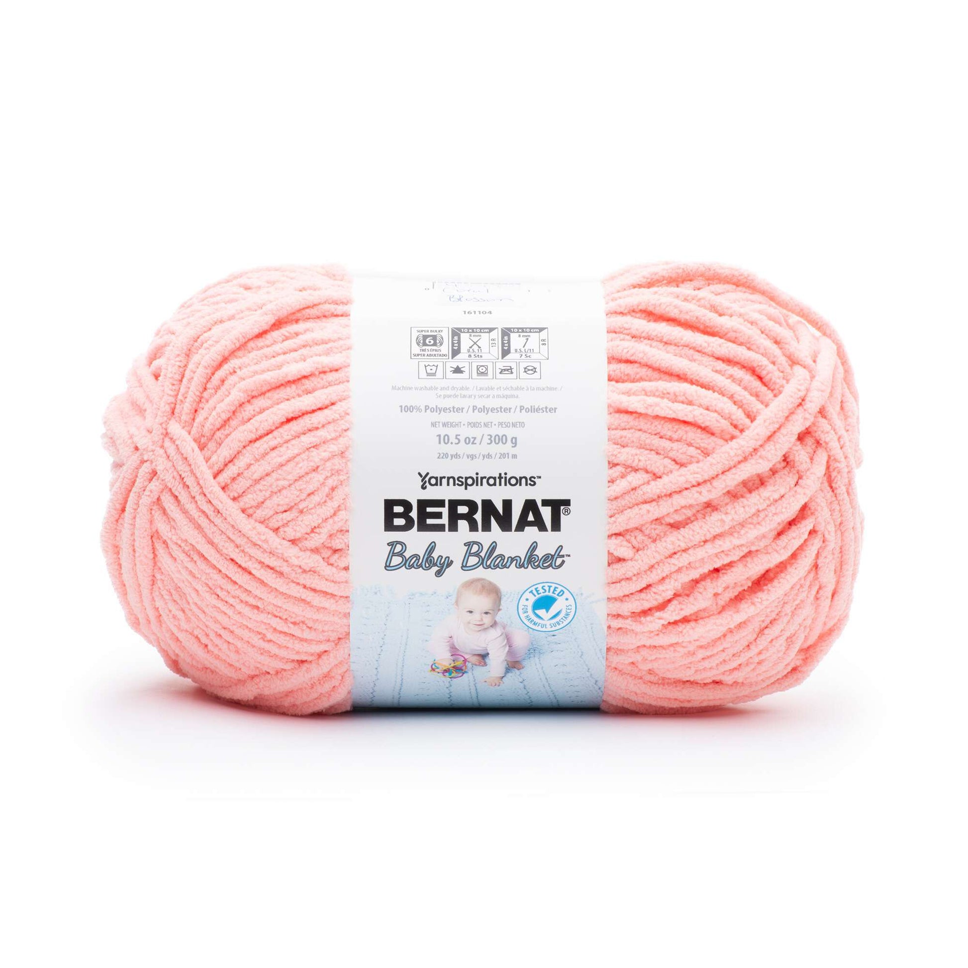 Bernat® Baby Blanket™ #6 Super Bulky Polyester Yarn, Lemon Lime  10.5oz/300g, 220 Yards (4 Pack)