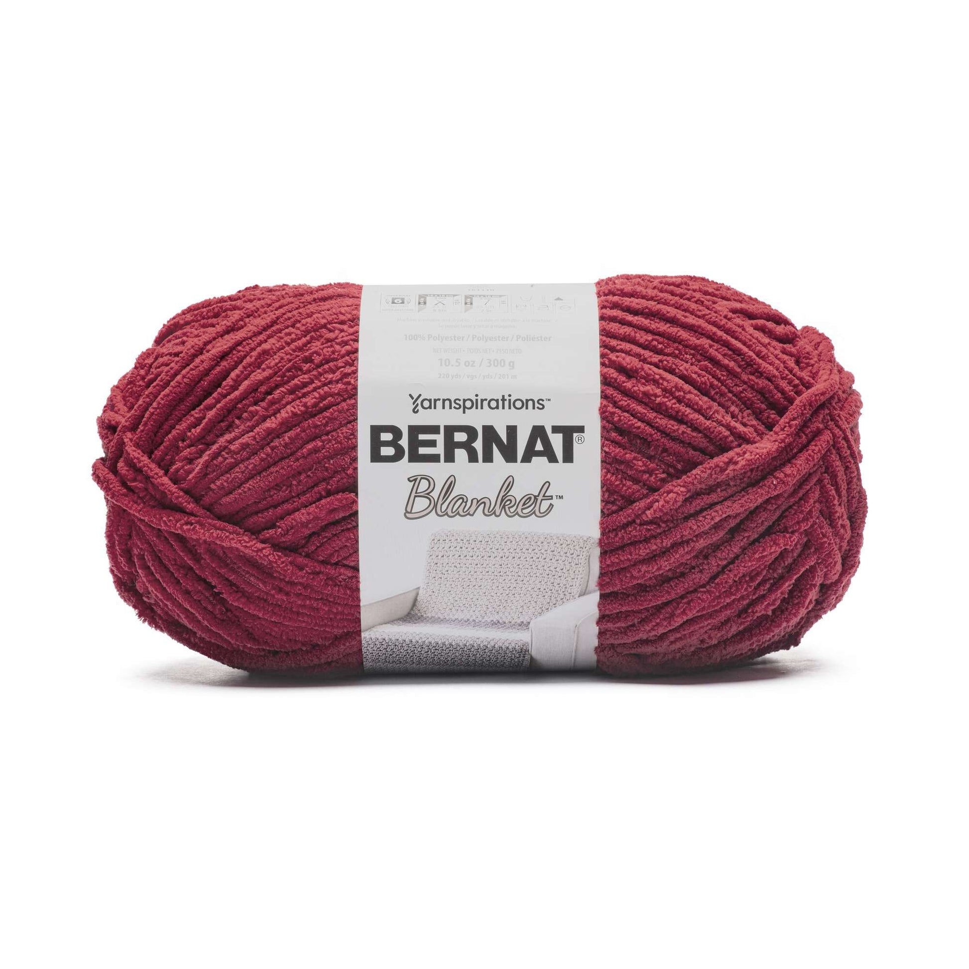 Bernat® Blanket™ #6 Super Bulky Polyester Yarn, Coal 10.5oz/300g, 220 Yards  