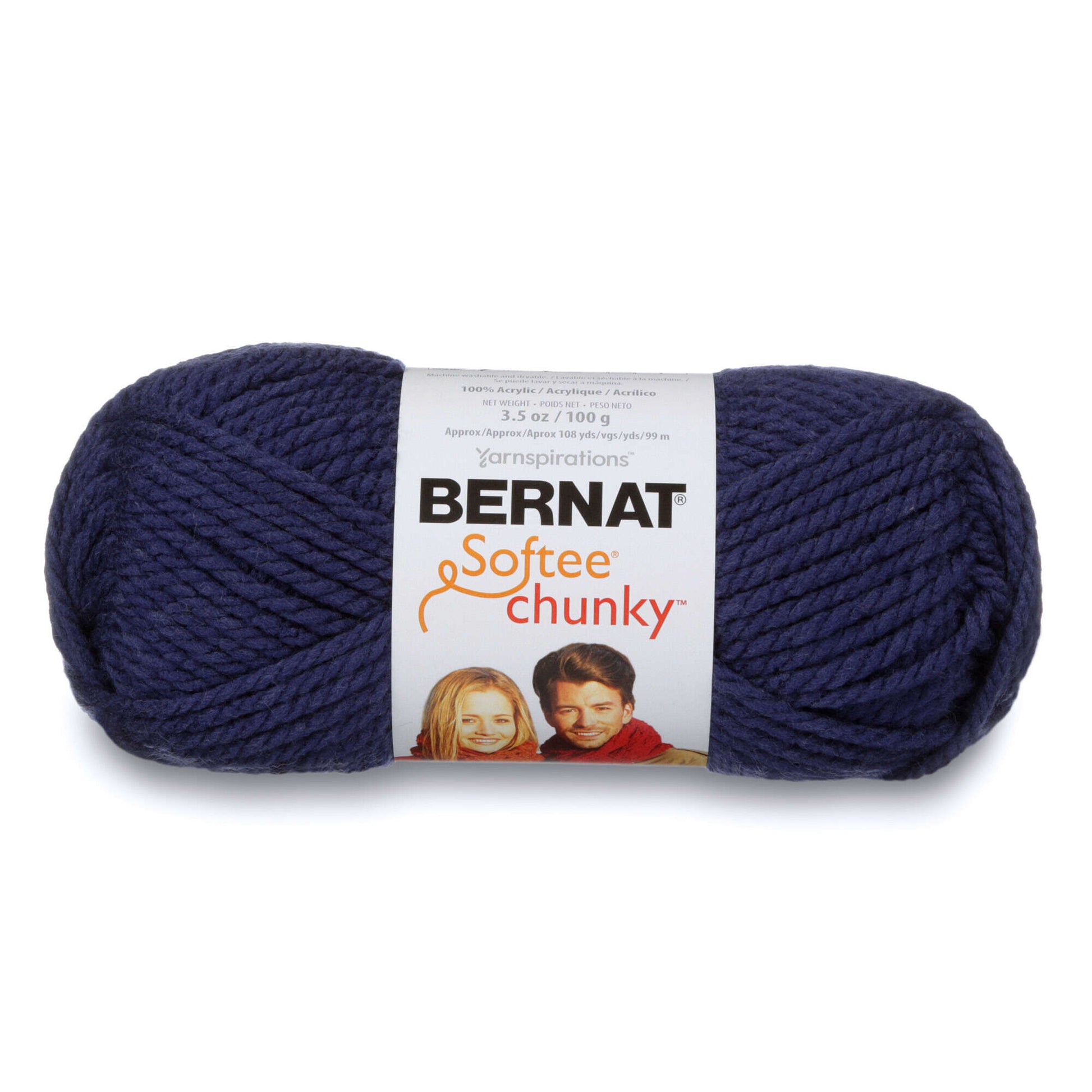 Bernat Softee Chunky 108yds Super Bulky Acrylic Yarn