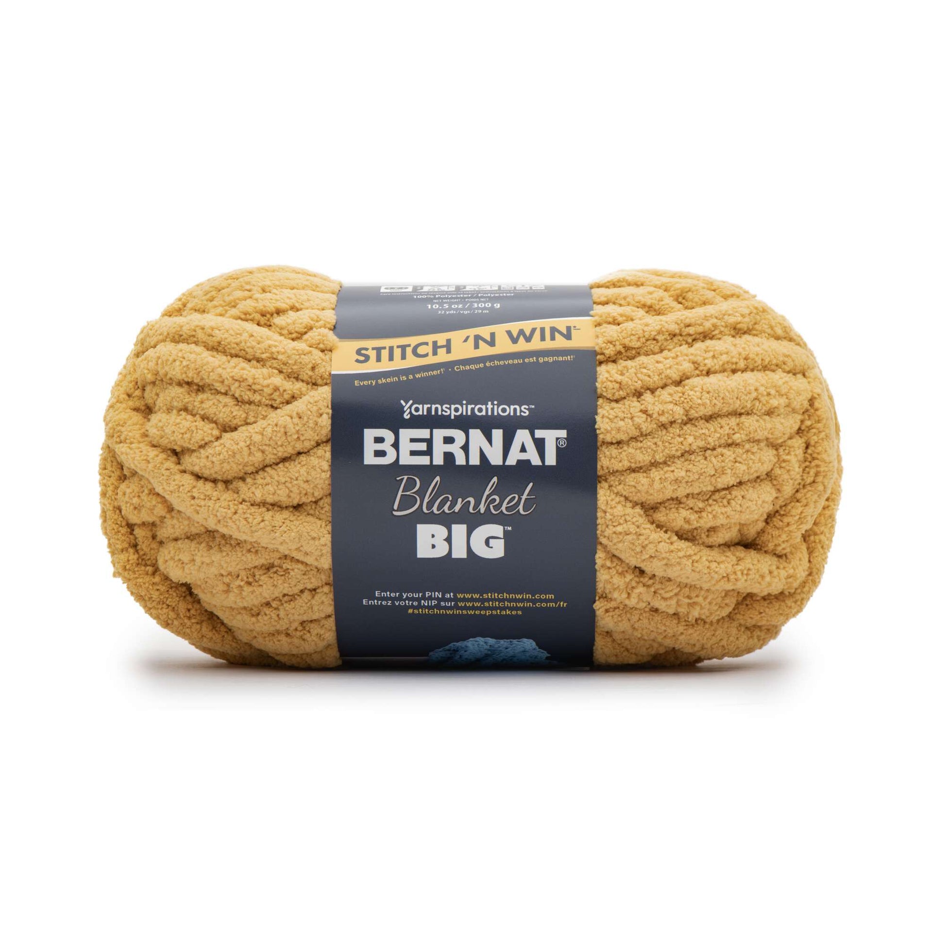 CINNAMON Bernat Blanket BIG Yarn, 10.5 Oz /300 G, 32 Yards/29m
