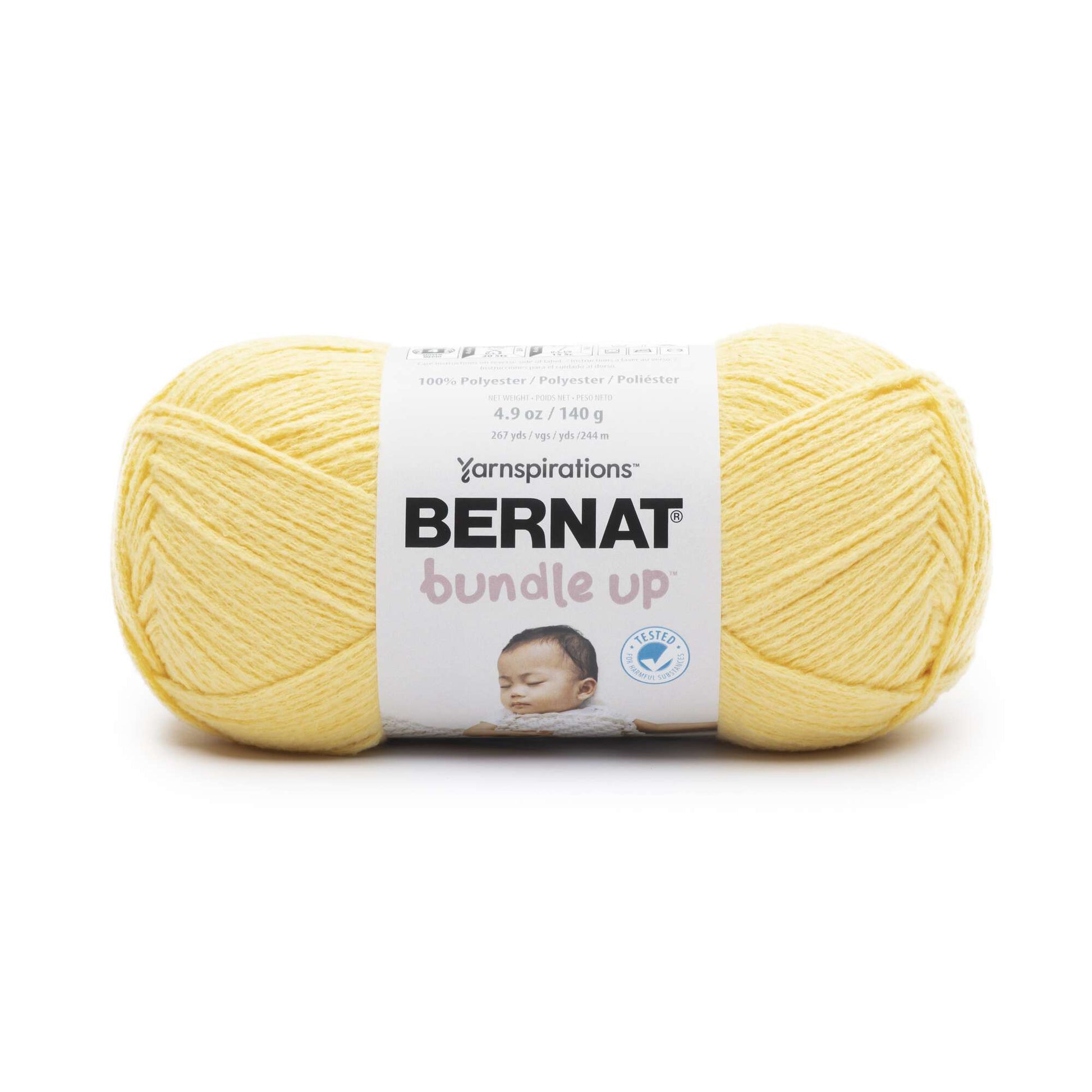 Bernat Bundle Up Yarn Marshmallow 161274-74001 (3-Skeins) Same Dye Lot  Worsted Medium #4 Soft 100% Polyester Bundle with 1 Artsiga Craft Bag