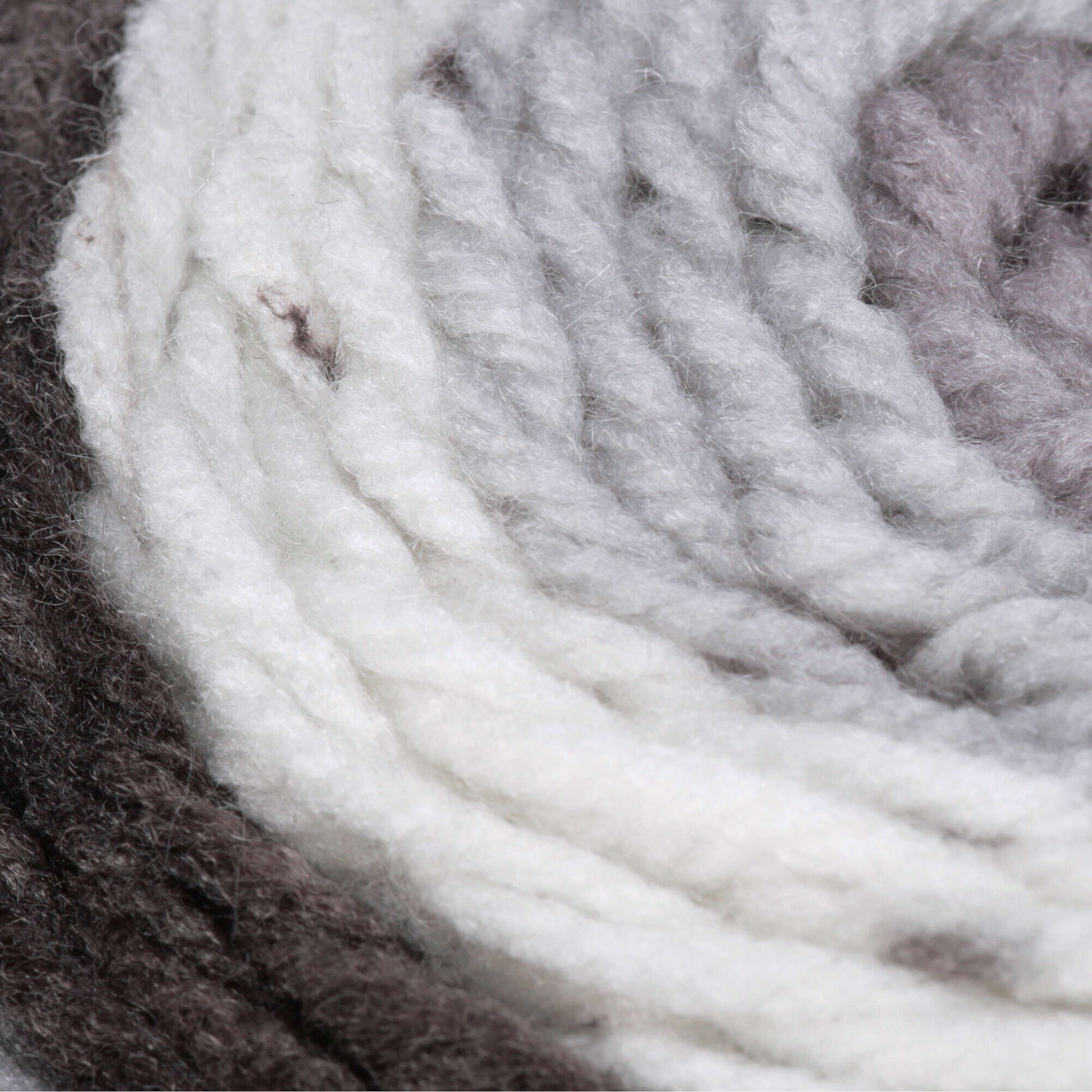 White, pink, ivory wool yarn for crafts