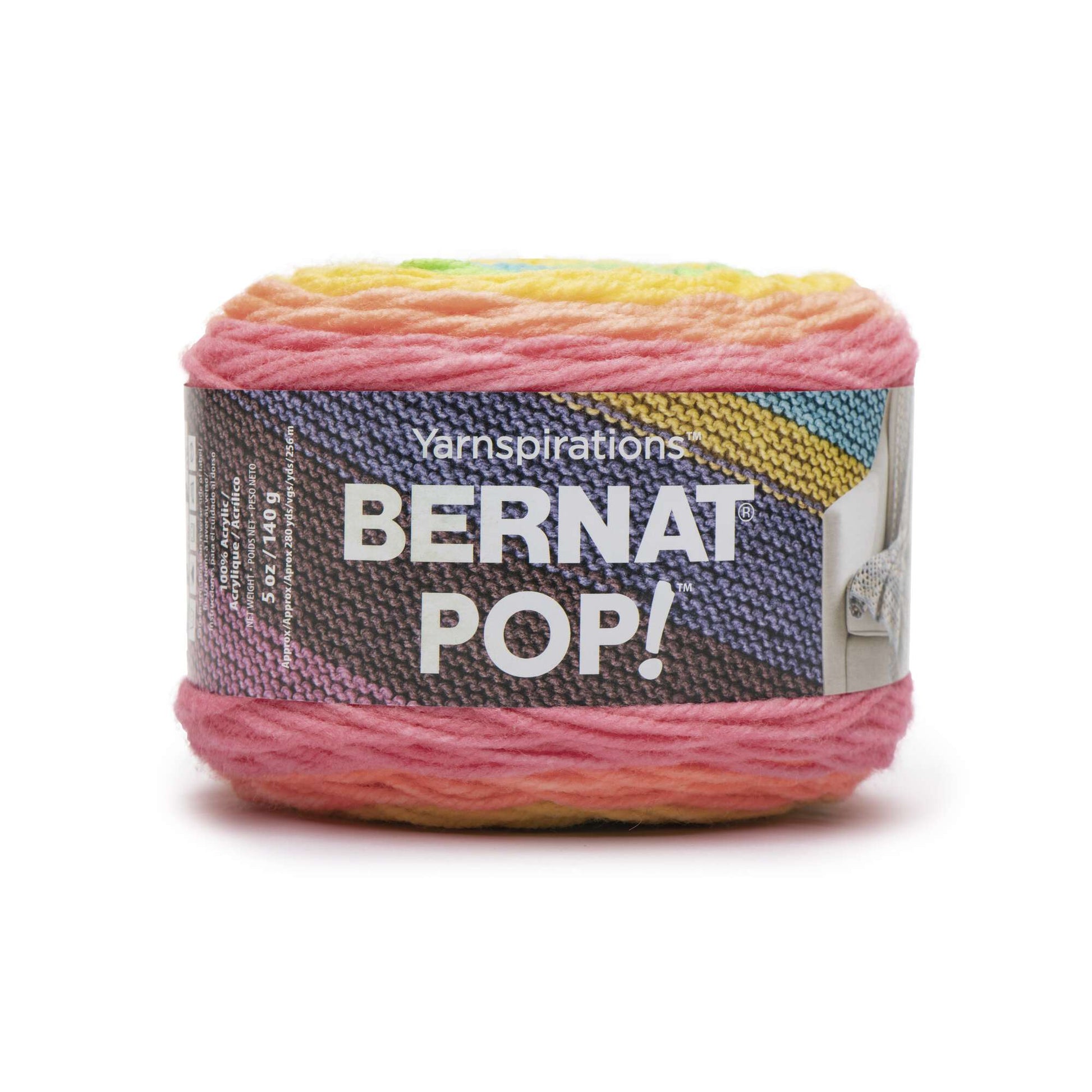Bernat Pop Cosmic Yarn - 3 Pack of 141g/5oz - Acrylic - 4 Medium