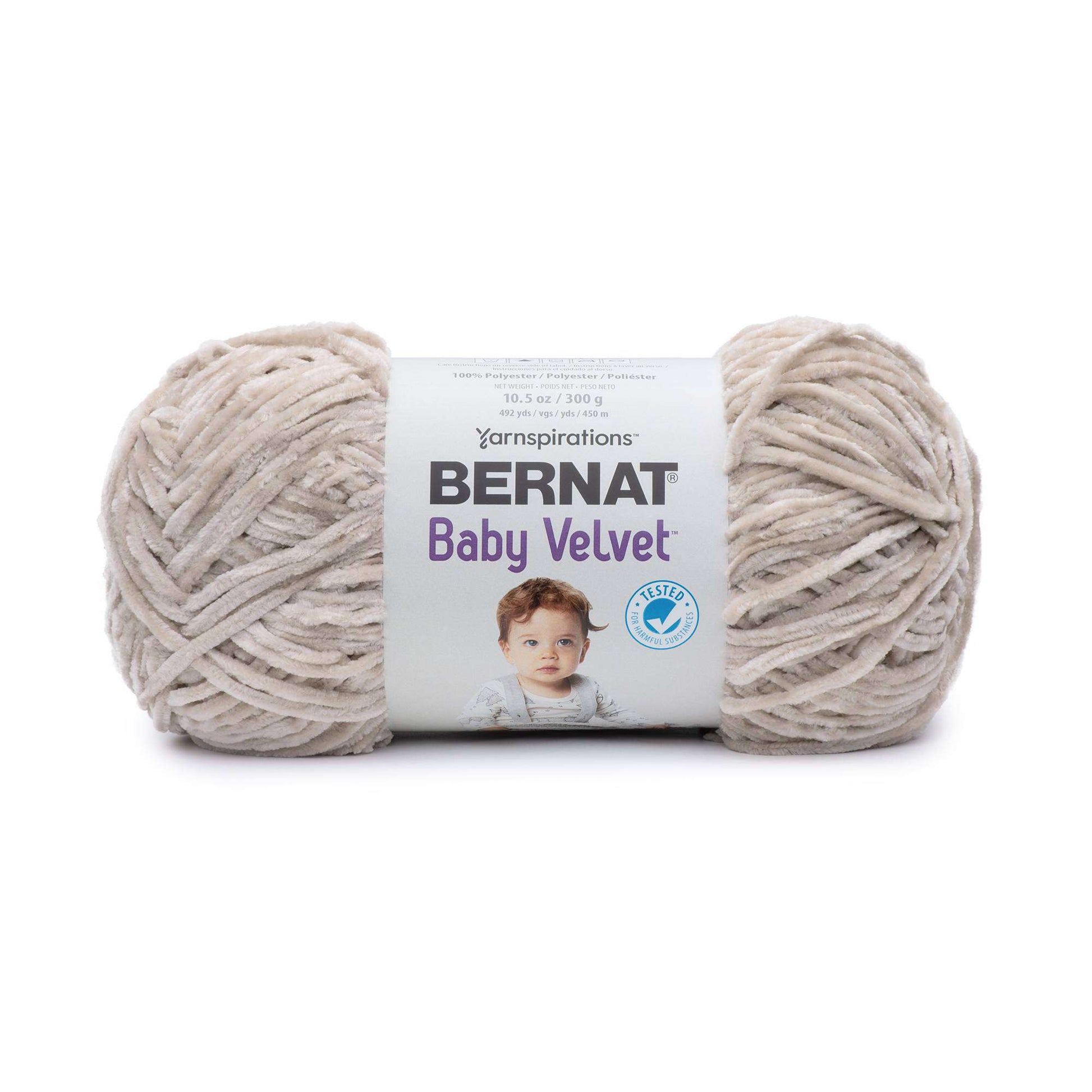 Bernat Baby Yarn Bernat Baby Velvet Yarn - 3.5 Oz, Sky Blue - 3 Pack Bundle  with Bella's Crafts Stitch Markers