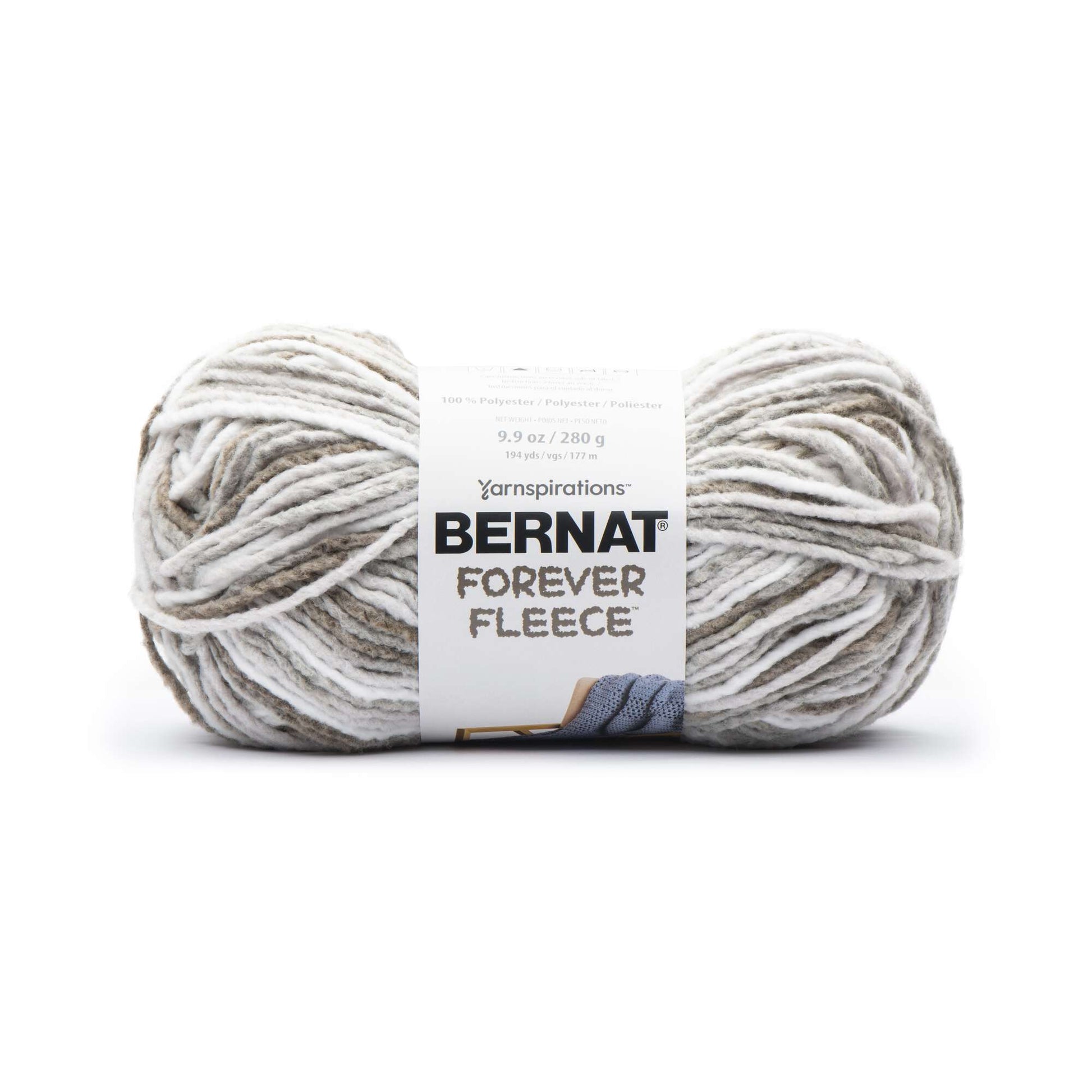 Bernat Forever Fleece Yarn - Peppermint