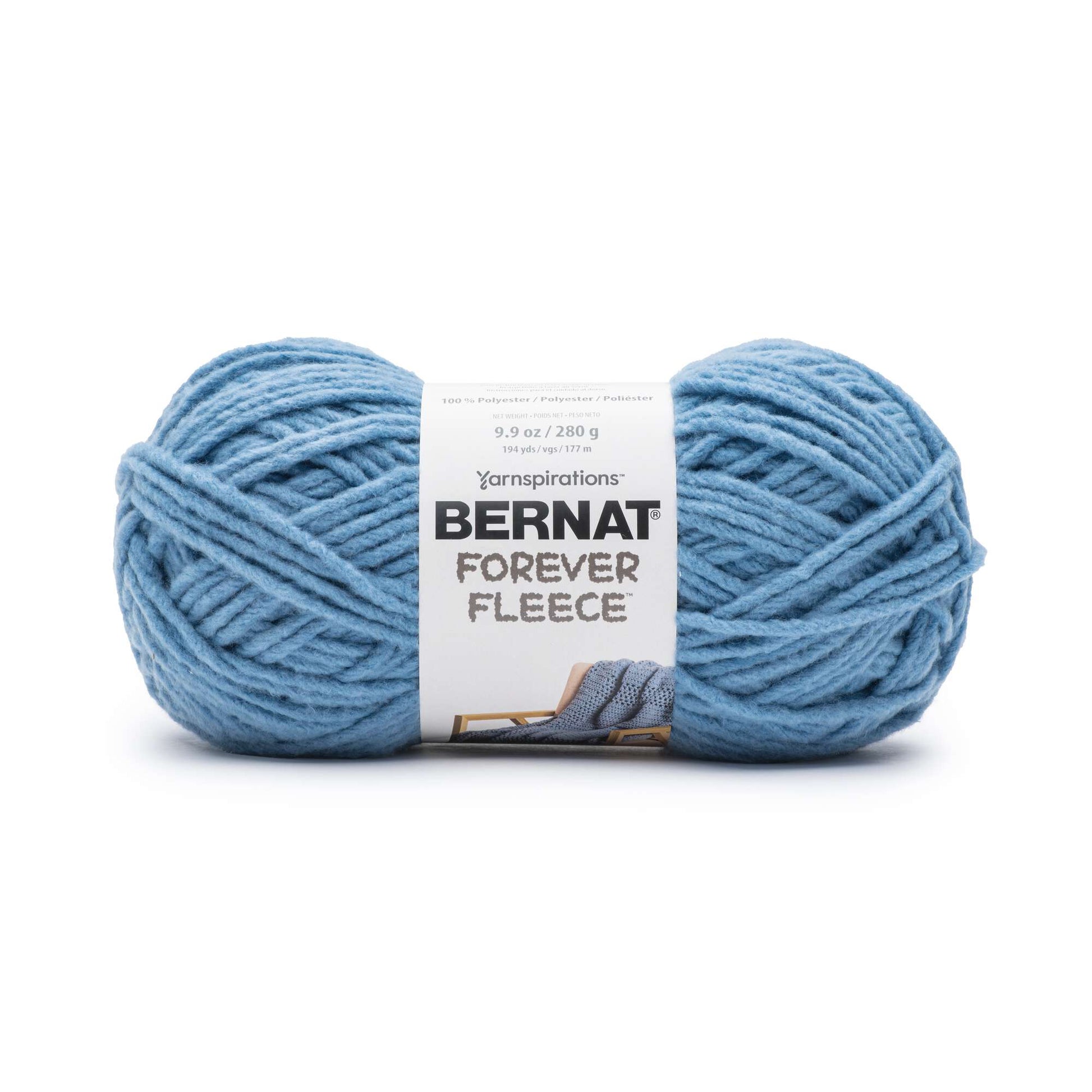 Bernat® Forever Fleece™ #6 Super Bulky Polyester Yarn, Peppermint