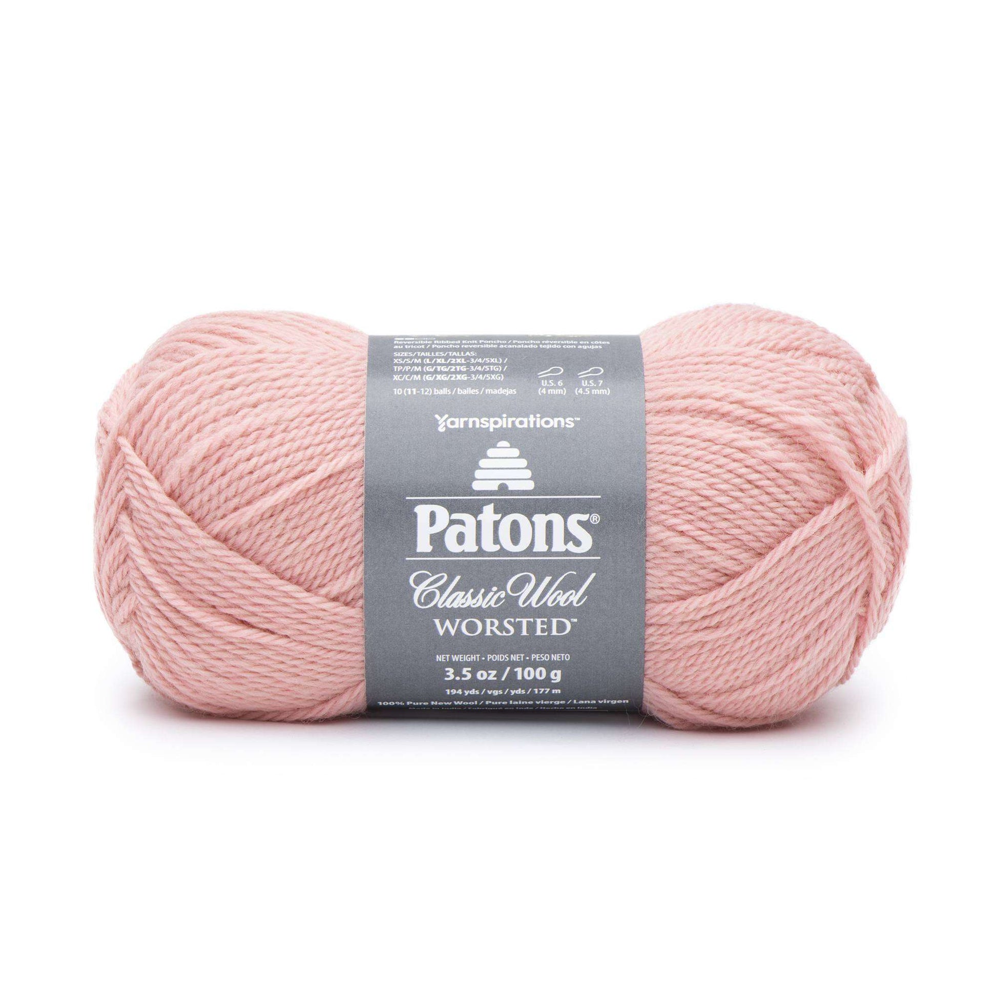 SPROUT Patons Classic Wool Worsted Yarn Medium Weight 4. 100% Wool Yarn.  3.5oz 194 Yards 100g 177m 