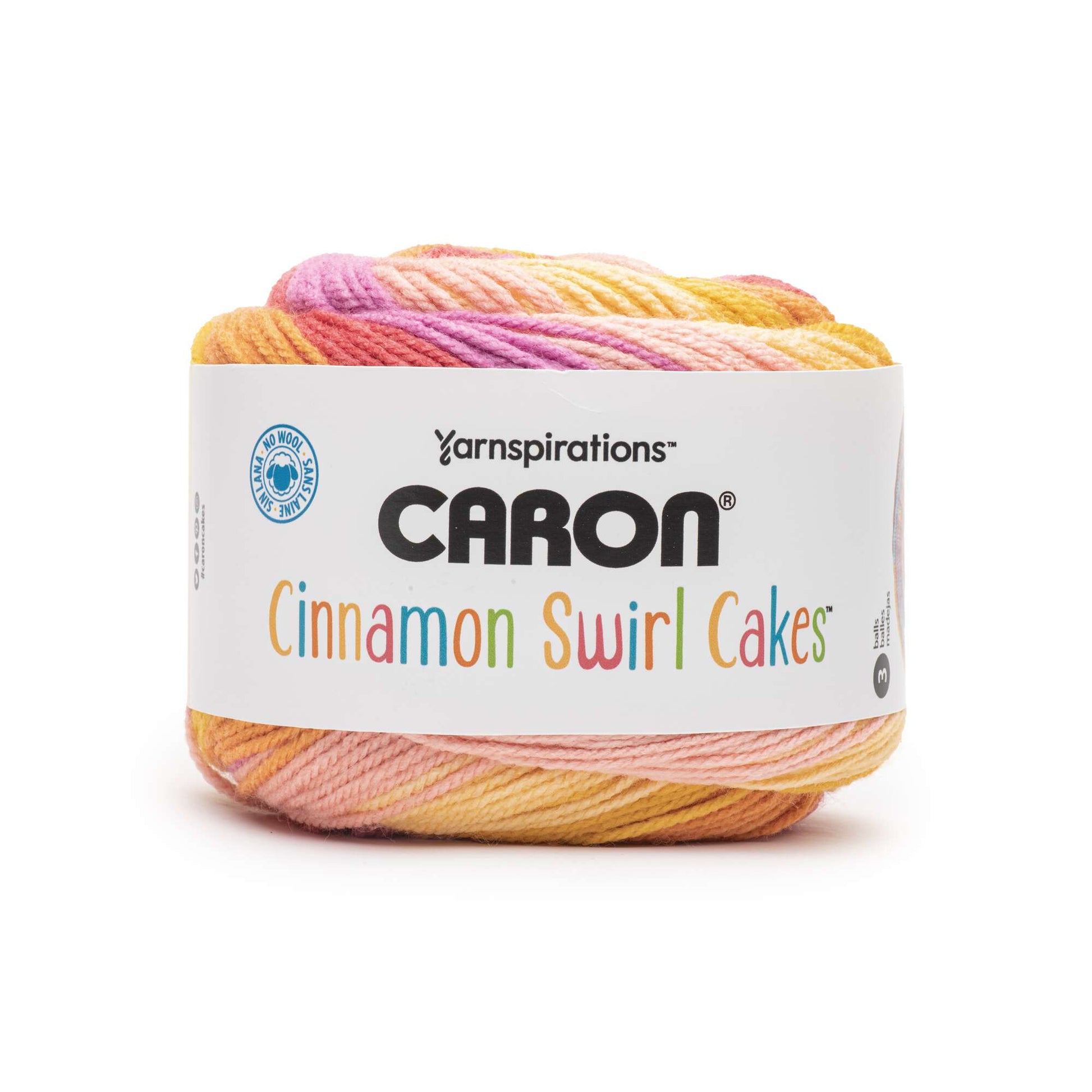 Caron Cinnamon Swirl Cakes Yarn MOSS SWIRL