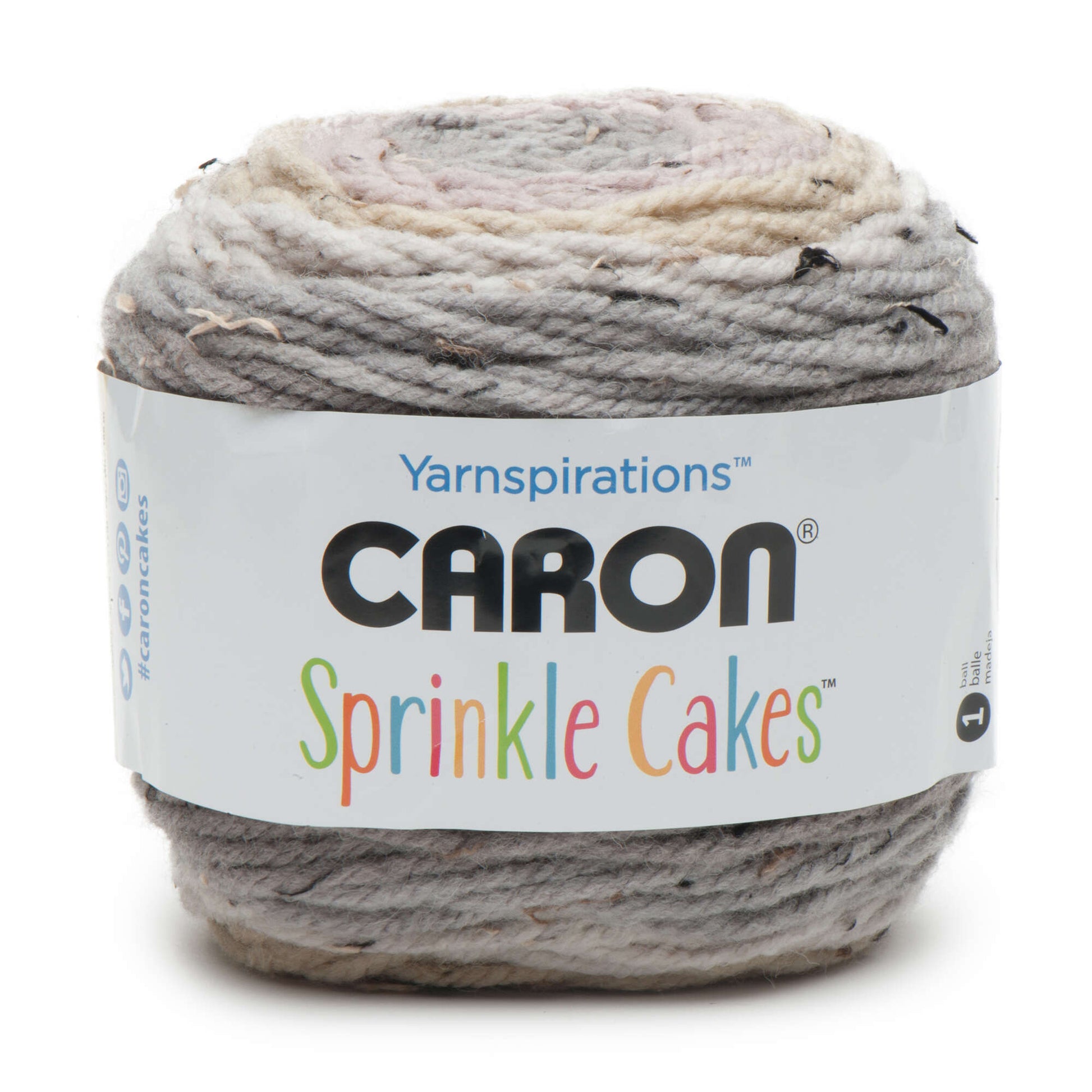Yarnspirations Caron Cakes Rainbow Sprinkles Yarn 4 Weight 7.1 Oz Skein 383  Yds for sale online