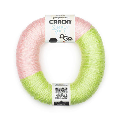 Caron Simply Soft O'Go (141g/5oz) - Clearance Shades Lime Frost Soft Pink