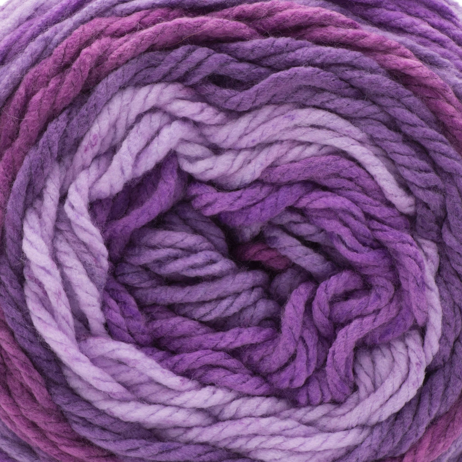 Lot of 2 Caron Cakes Yarnspirations Yarn 383 yd ea Bumbleberry 17016 Purple