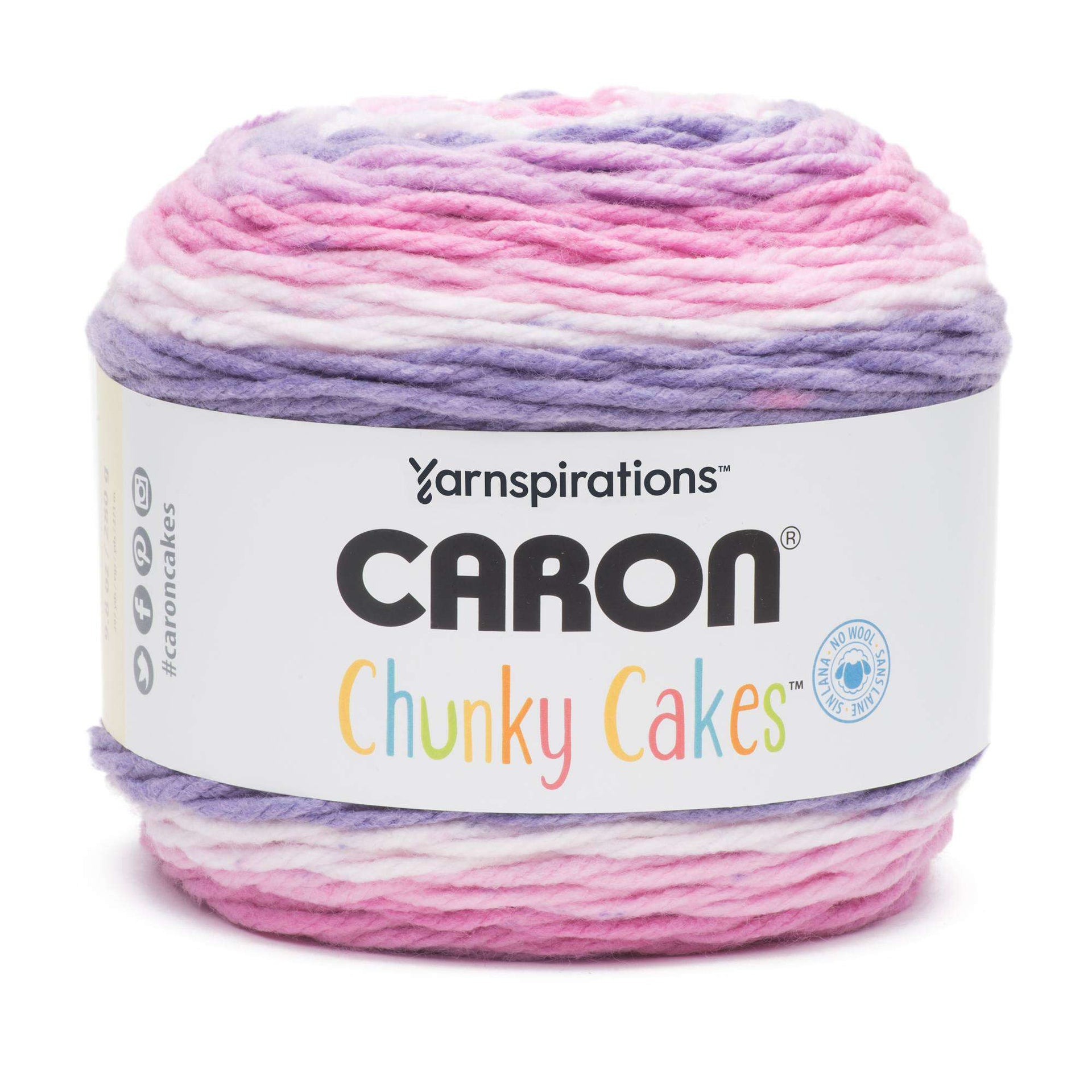 Chunky Cakes Yarn by Caron - Multicolor Yarn for Knitting, Crochet,  Weaving, Arts & Crafts - Rainbow Jellys, Bulk 12 Pack 
