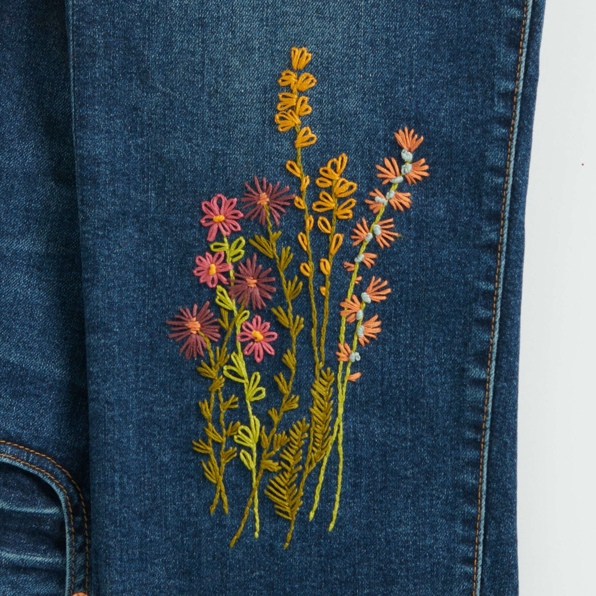 Anchor Hand Embroidery On Jeans Pattern | Yarnspirations