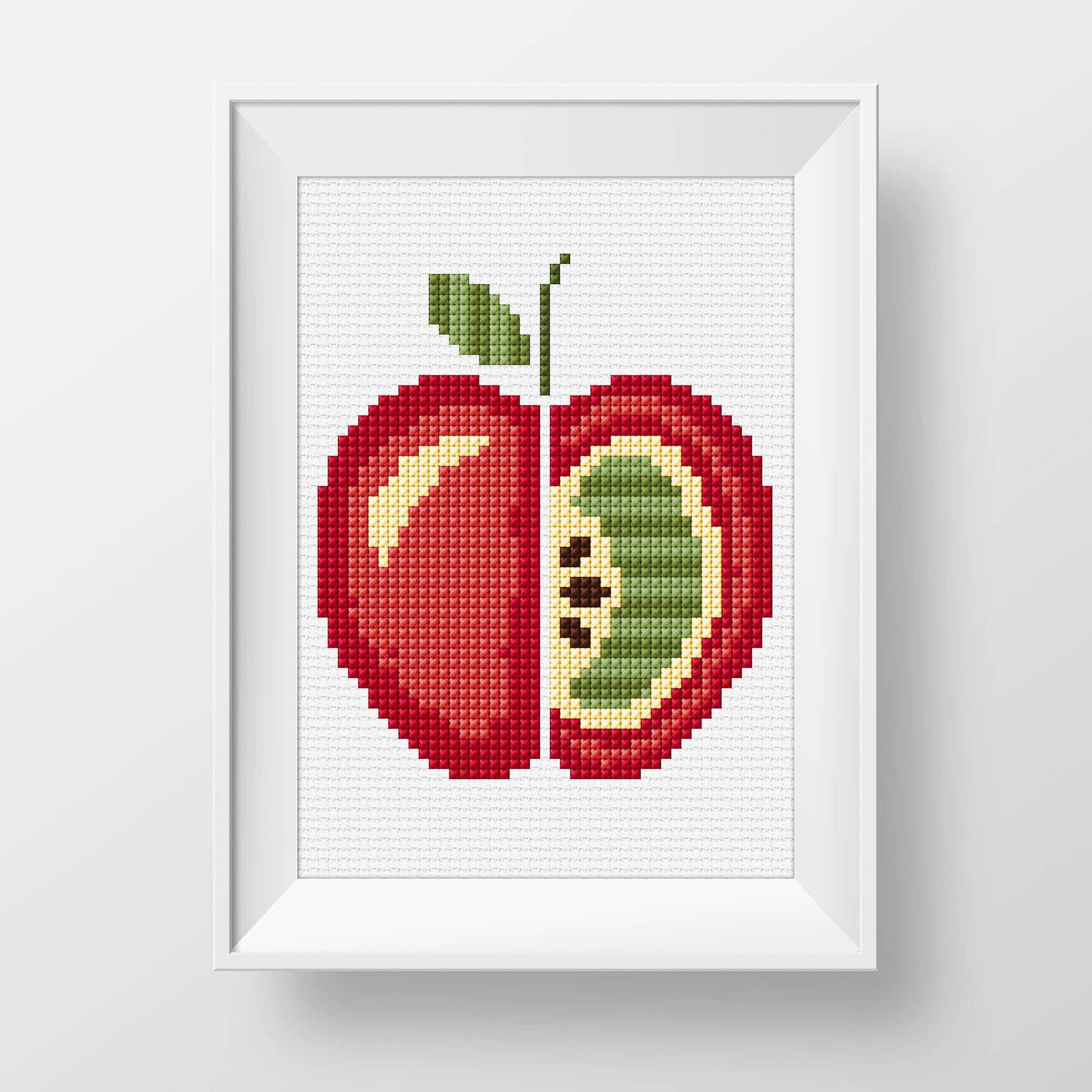 Free Anchor Embroidery Apple Cross Stitch Design Pattern