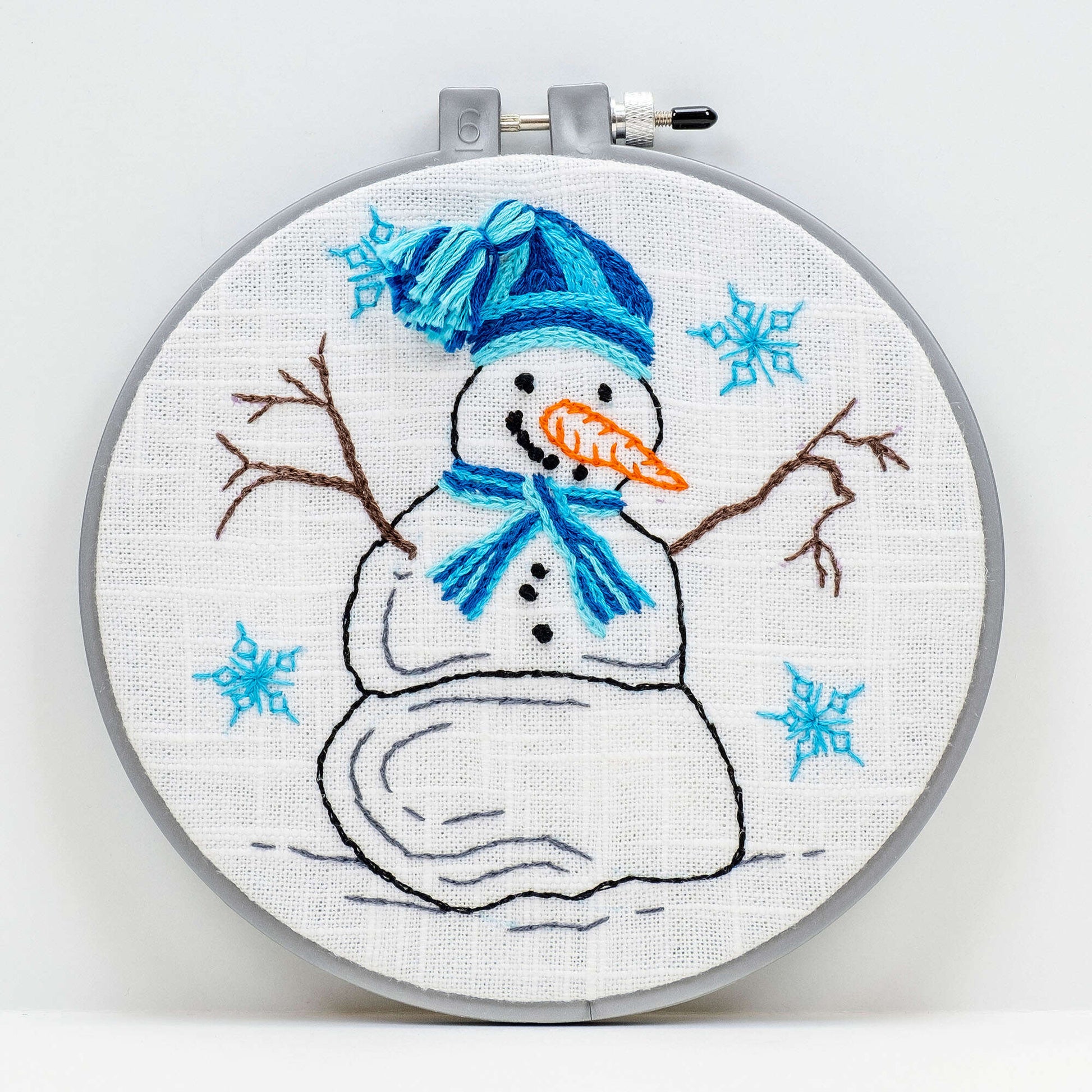 Anchor Snowman Hand Embroidery Design Pattern | Yarnspirations