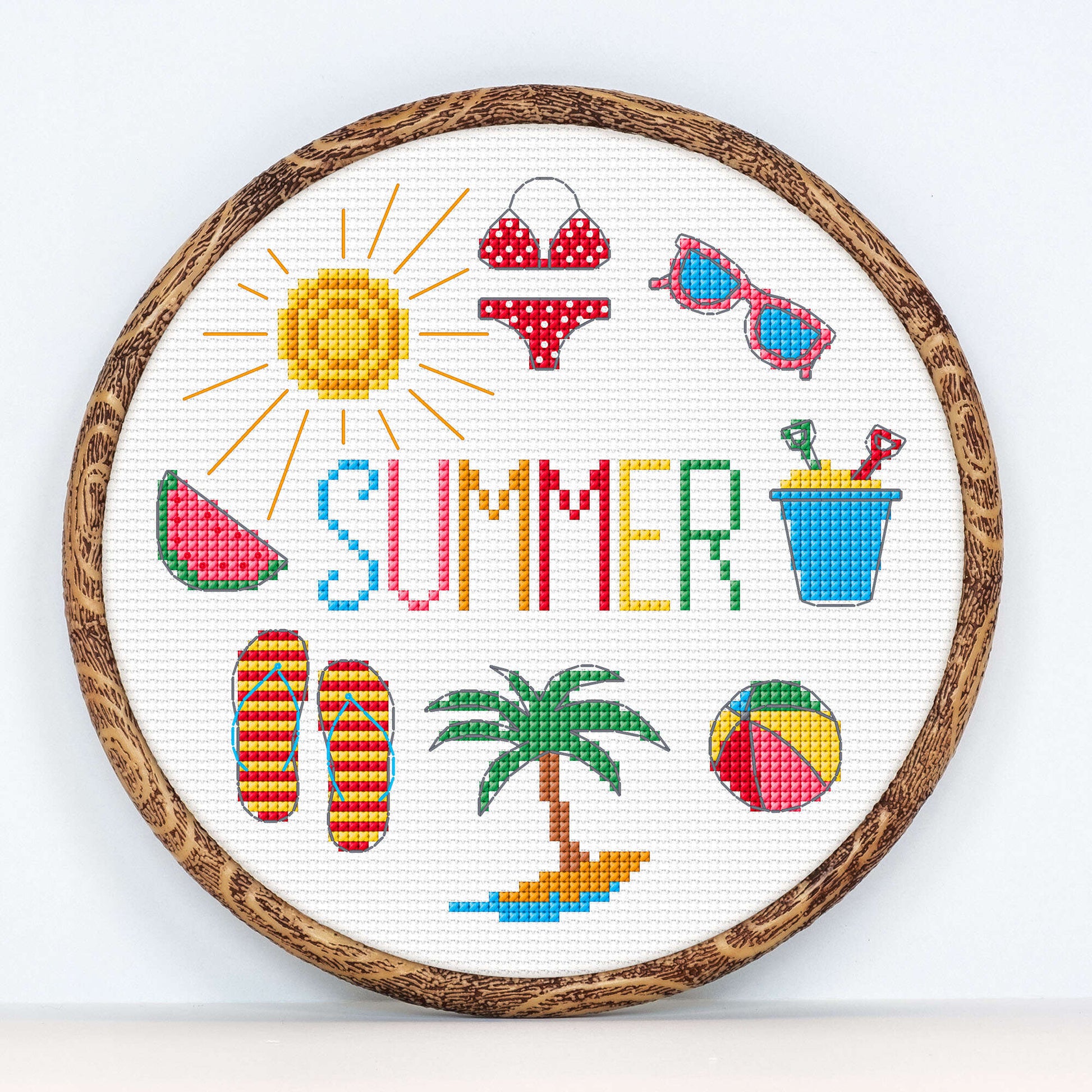 Anchor Four Seasons -Summer Cross Stitch design Pattern | Yarnspirations