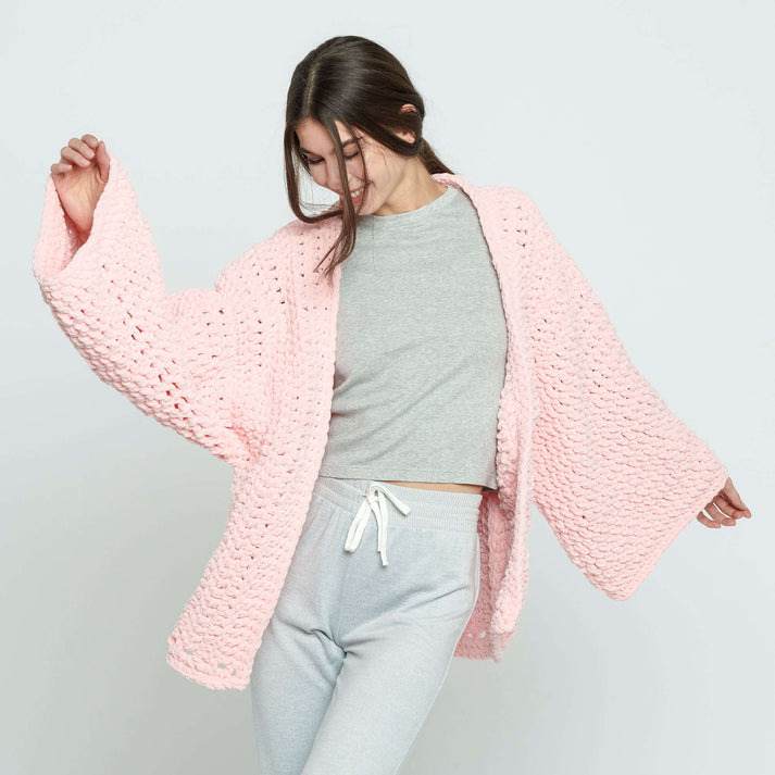 Bernat Cozy Oversized Crochet Cardigan Yarnspirations