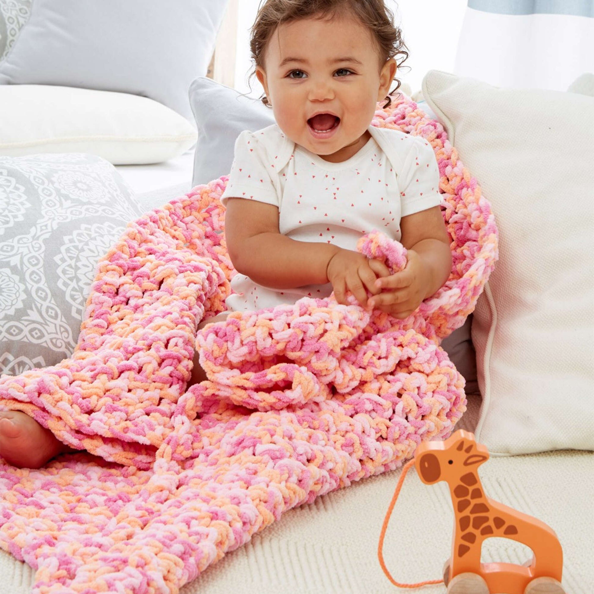 Bernat Simple Crochet Baby Blanket Yarnspirations