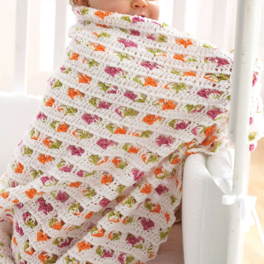 Crochet Blanket made in Bernat Baby Sport yarn