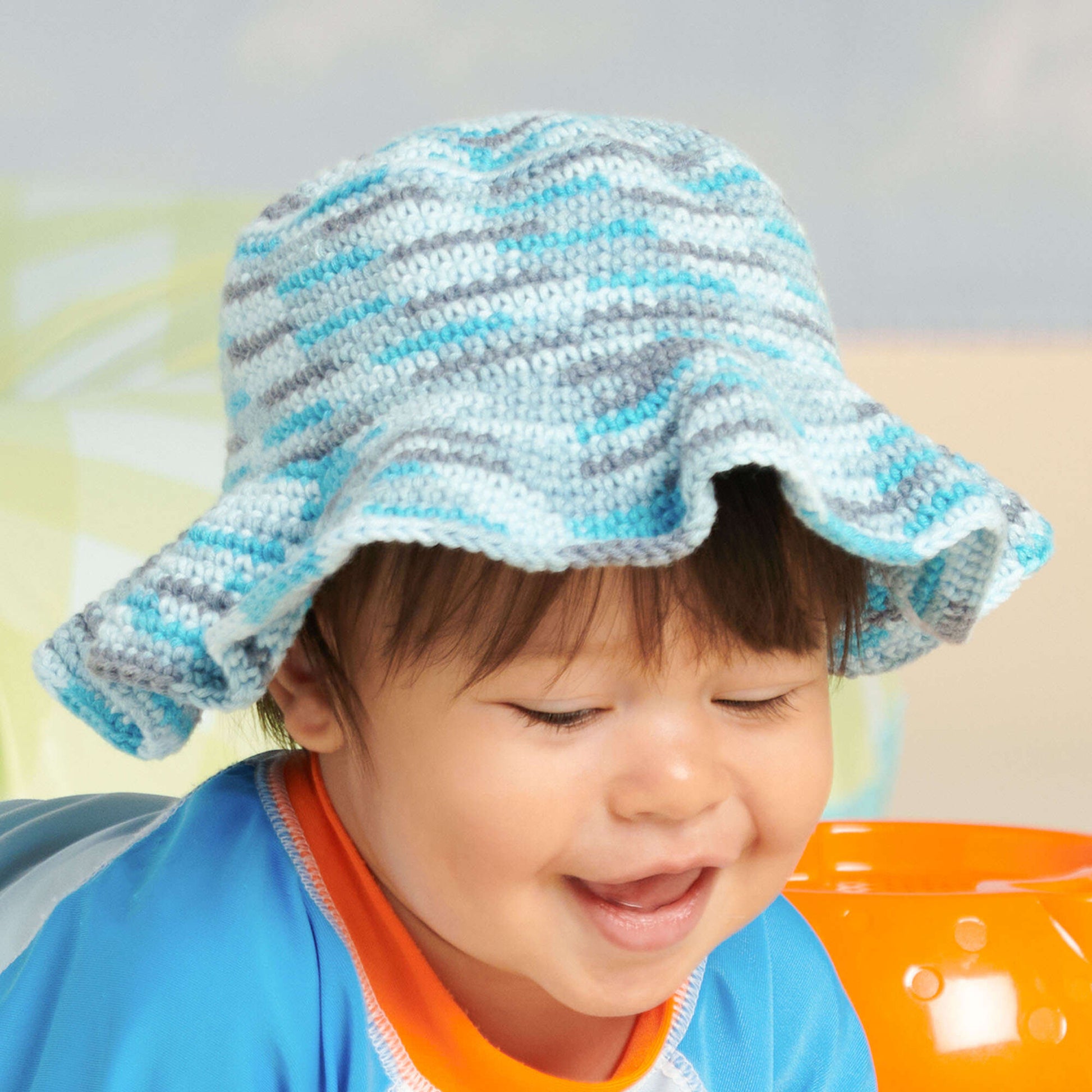 Bernat Crochet Baby Bucket Hat Pattern | Yarnspirations