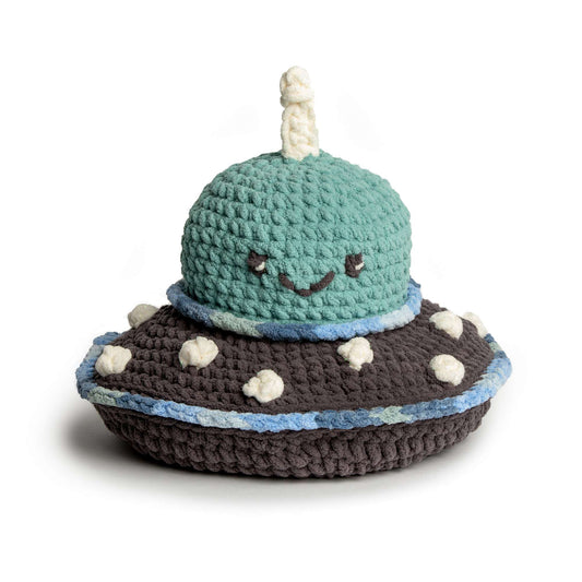 Crochet Toy made in Bernat Baby Blanket Sparkle yarn