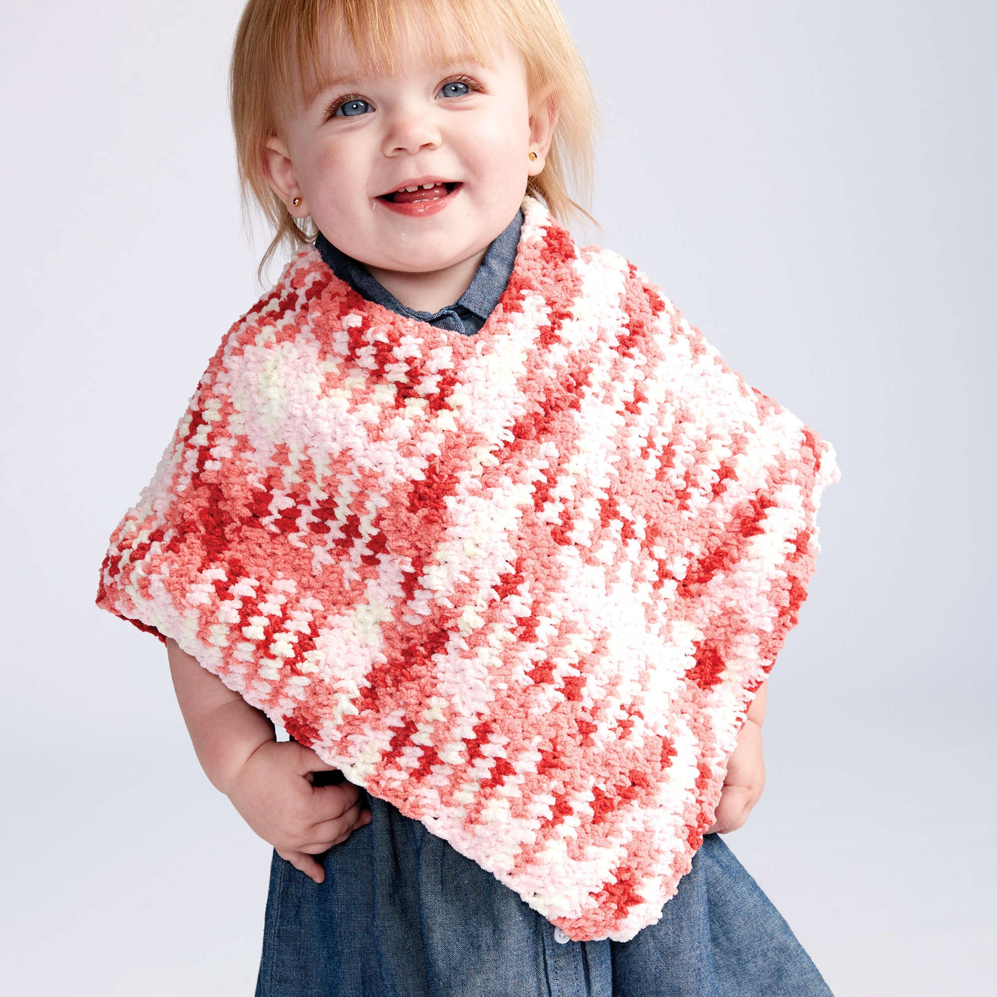 Bernat Simple Crochet Baby Poncho | Yarnspirations
