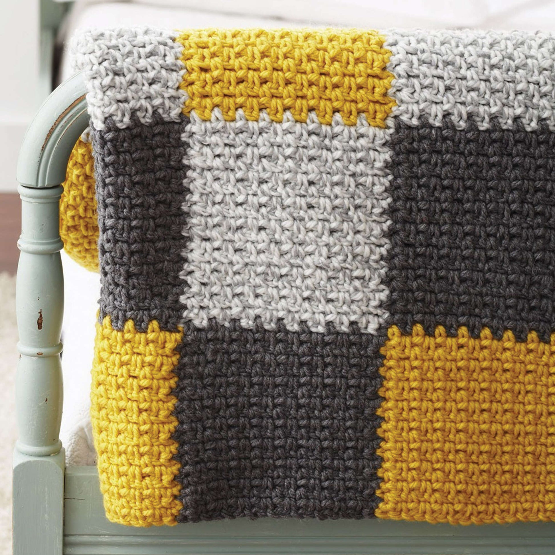 Bernat Patchwork Crochet Blanket Pattern | Yarnspirations