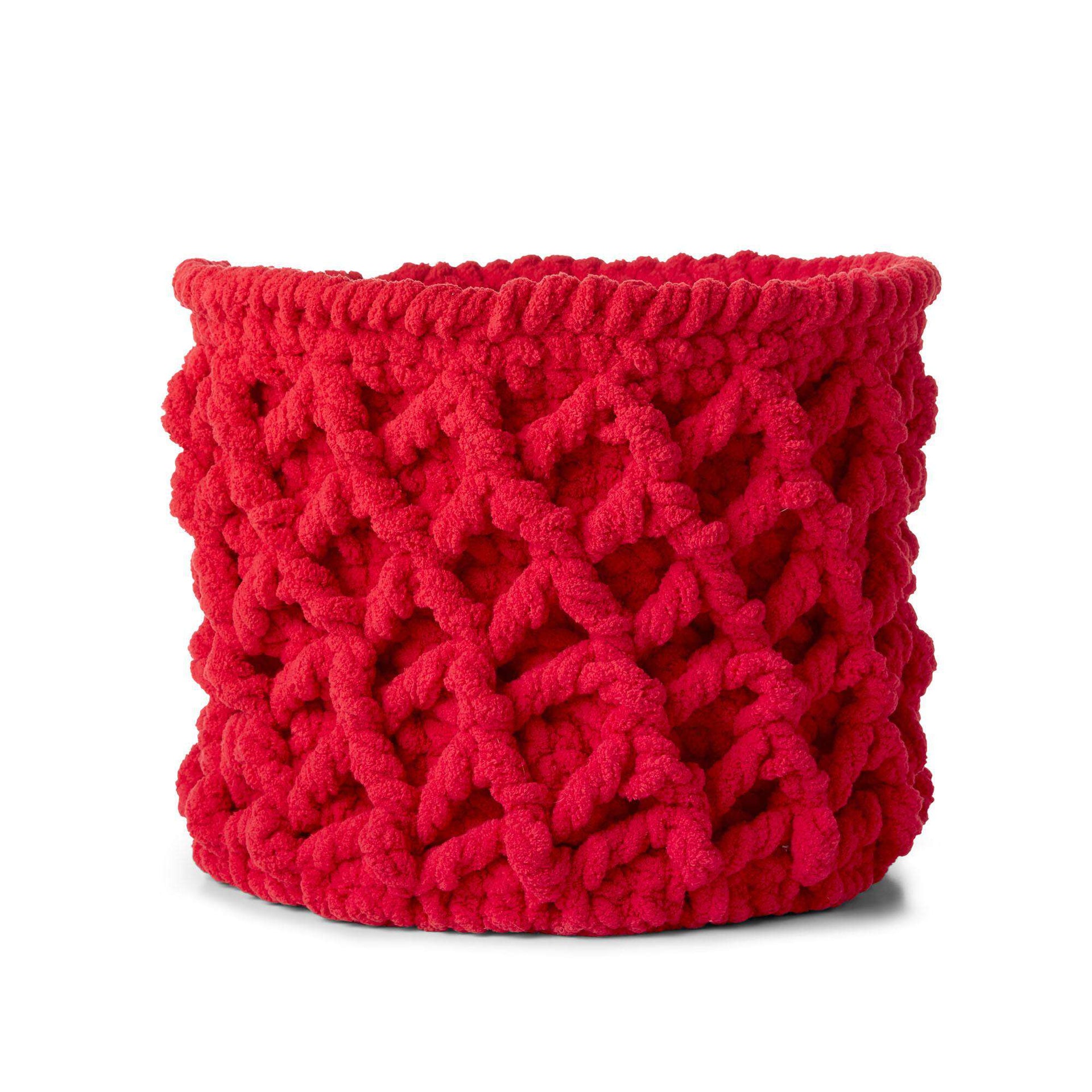 Bernat Trellis Crochet Basket Pattern