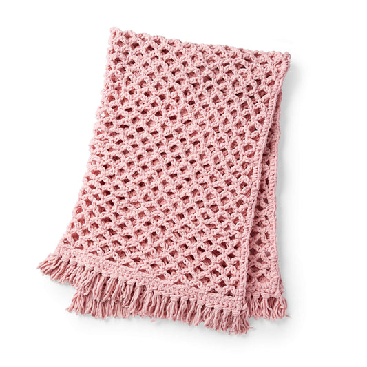 Crochet Blanket made in Bernat Blanket yarn