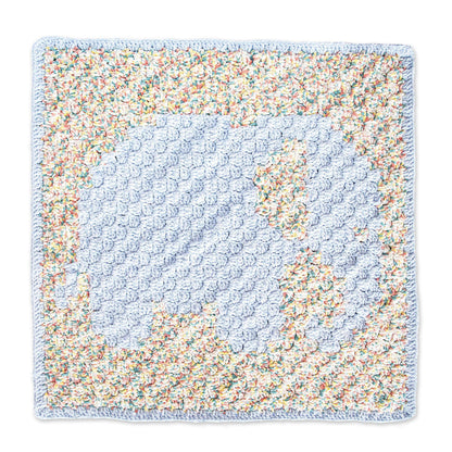 Bernat Elephant Crochet Baby Blanket Crochet Blanket made in Bernat Baby Blanket yarn