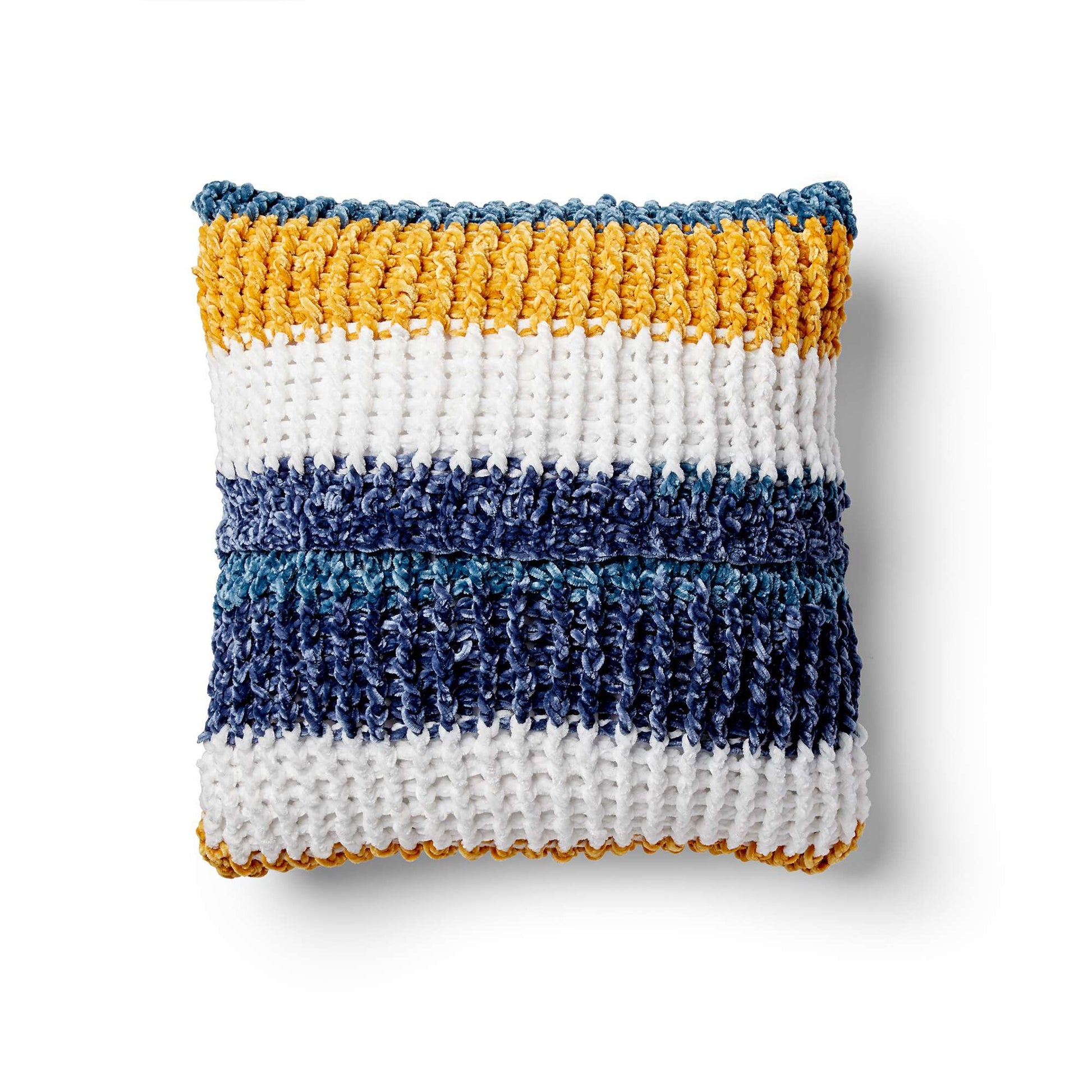 Bernat Cozy Ribbed Crochet Pillow Pattern