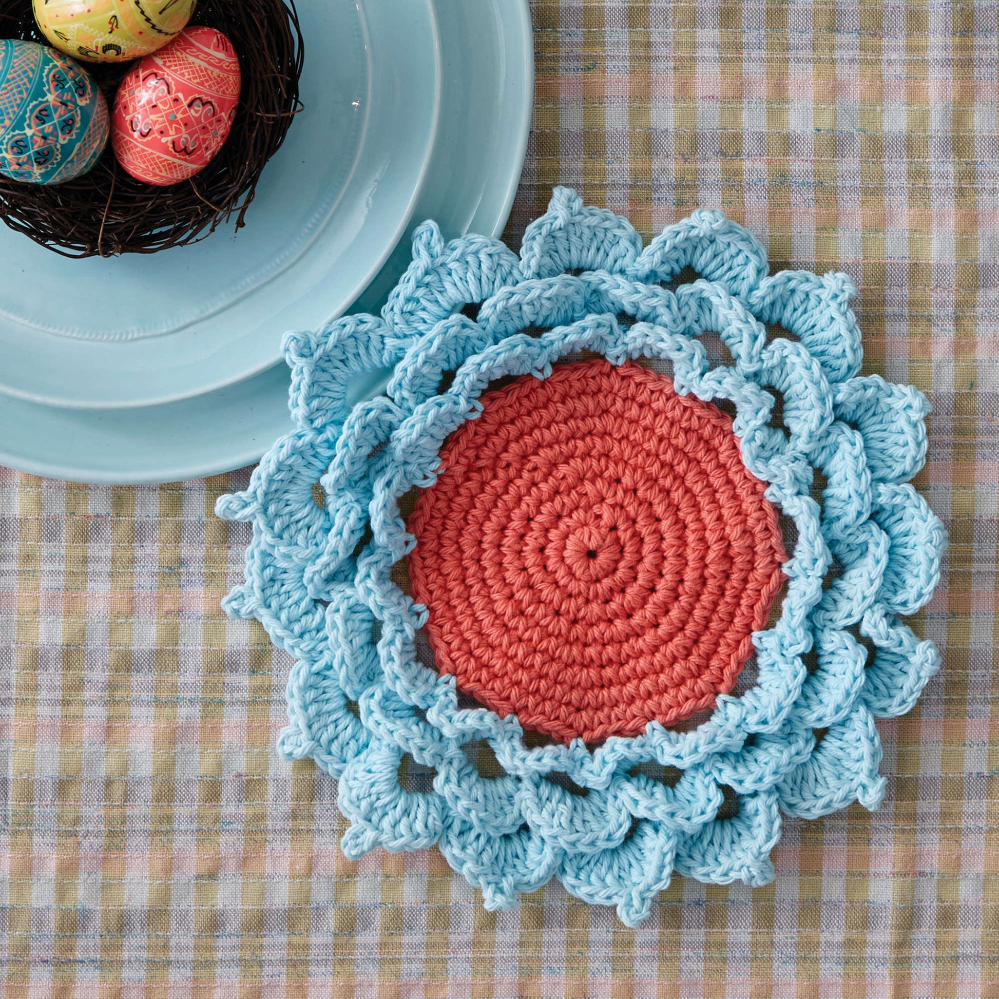 Easy Flower Crochet Coasters - 2 Sizes - Secret Yarnery