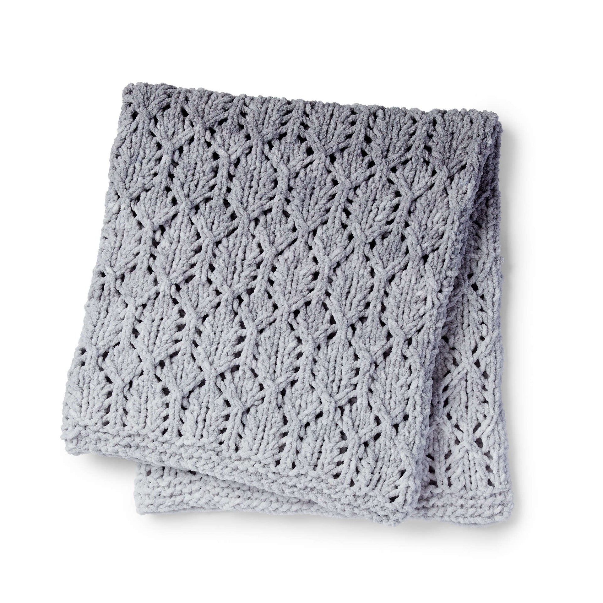 Bernat Lacy Knit Baby Blanket Pattern