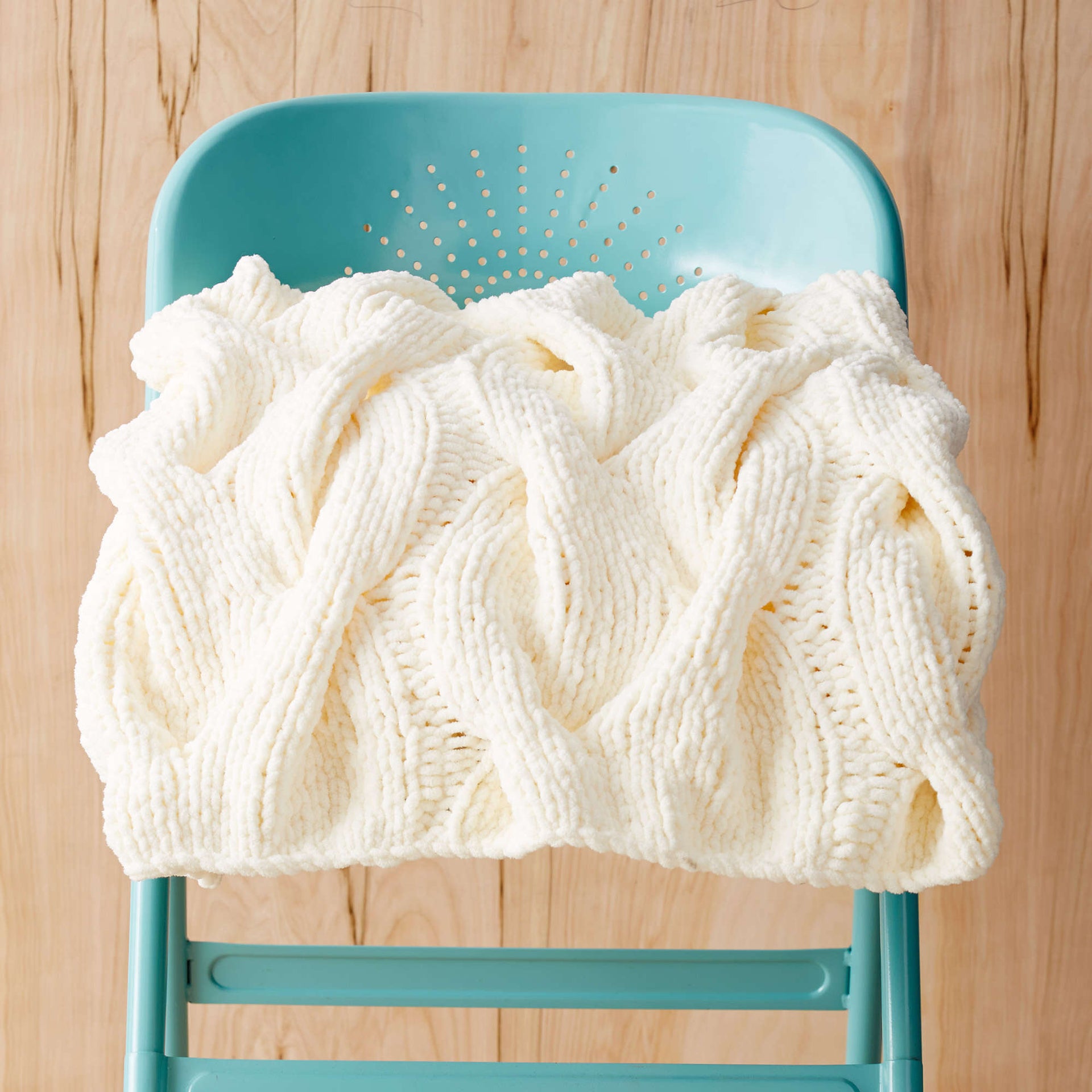 Chunky Cable Knit Blanket Pattern