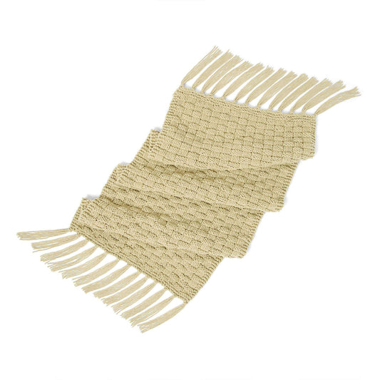 Knit Shawl made in Bernat Forever Fleece yarn