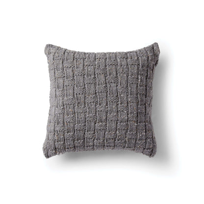 Bernat Woven Stitch Knit Pillow Single Size