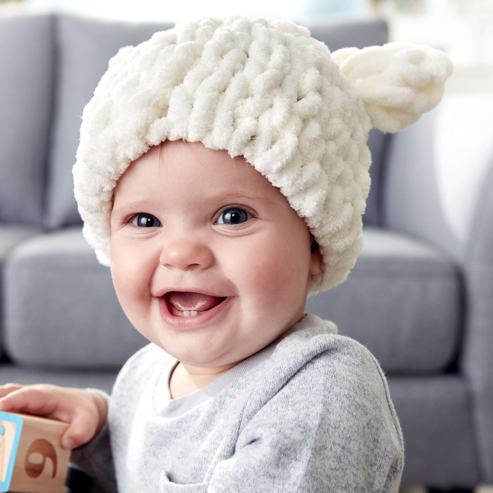 Bernat Alize EZ Baby Bear Hat | Yarnspirations
