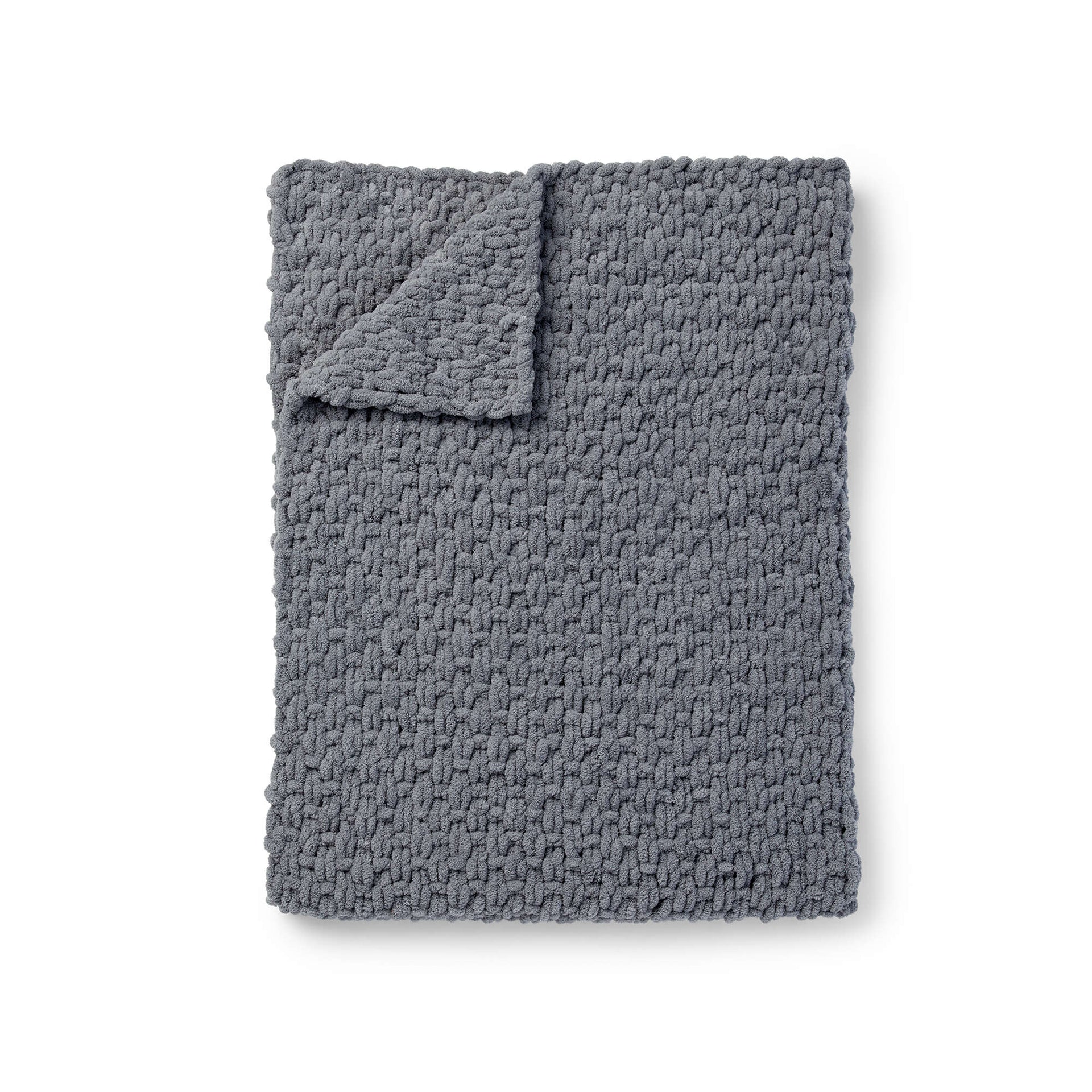 Bernat Extra Thick Seed Stitch Knit Blanket​, Yarnspirations