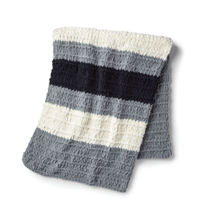 Bernat Bold Stripe Table Knit Blanket Pattern
