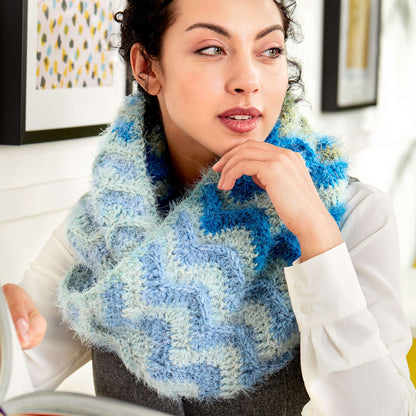 Caron Ripple Effect Crochet Cowl Single Size