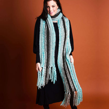 Caron Taking Sides Crochet Scarf Single Size