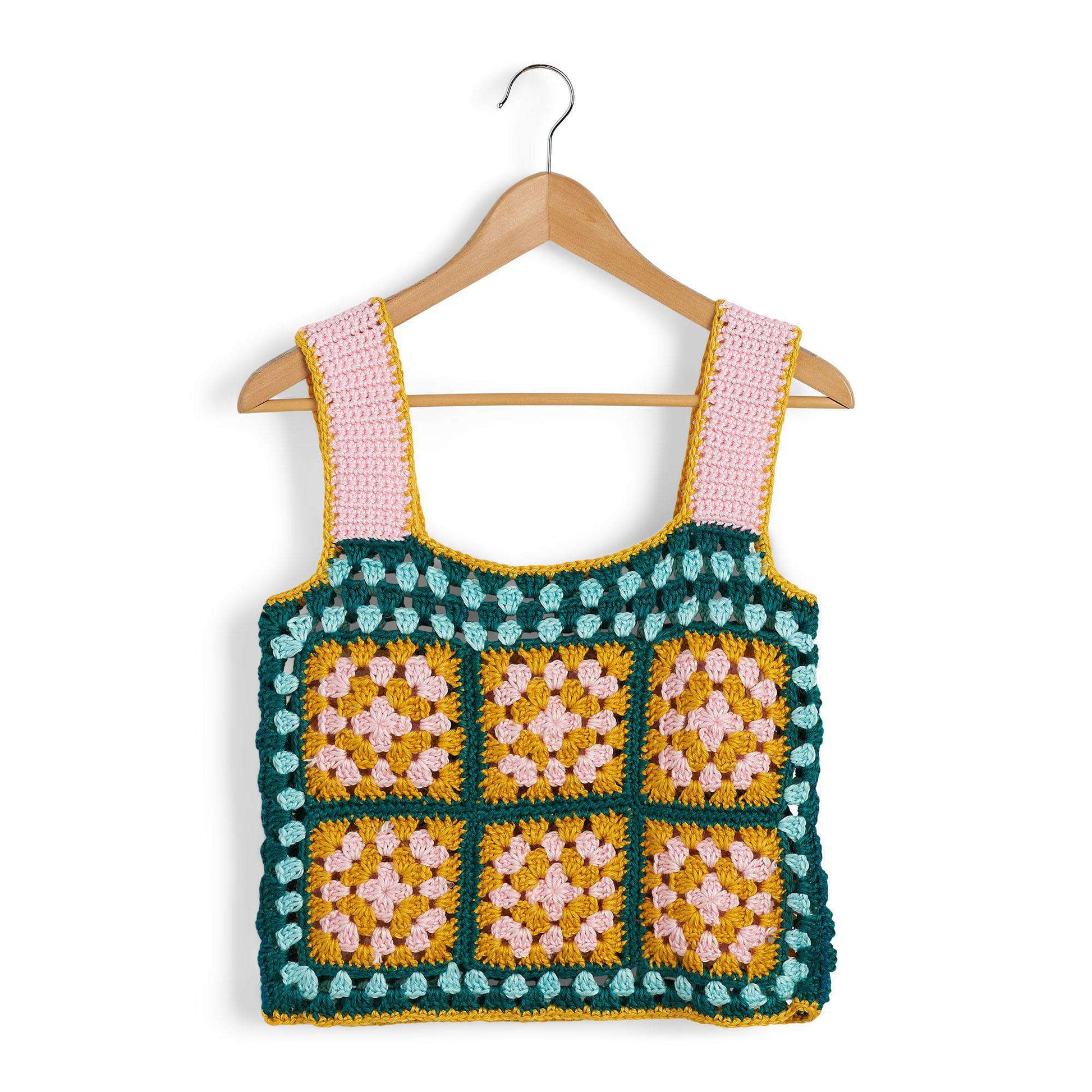 Caron Crochet Granny Square Top | Yarnspirations