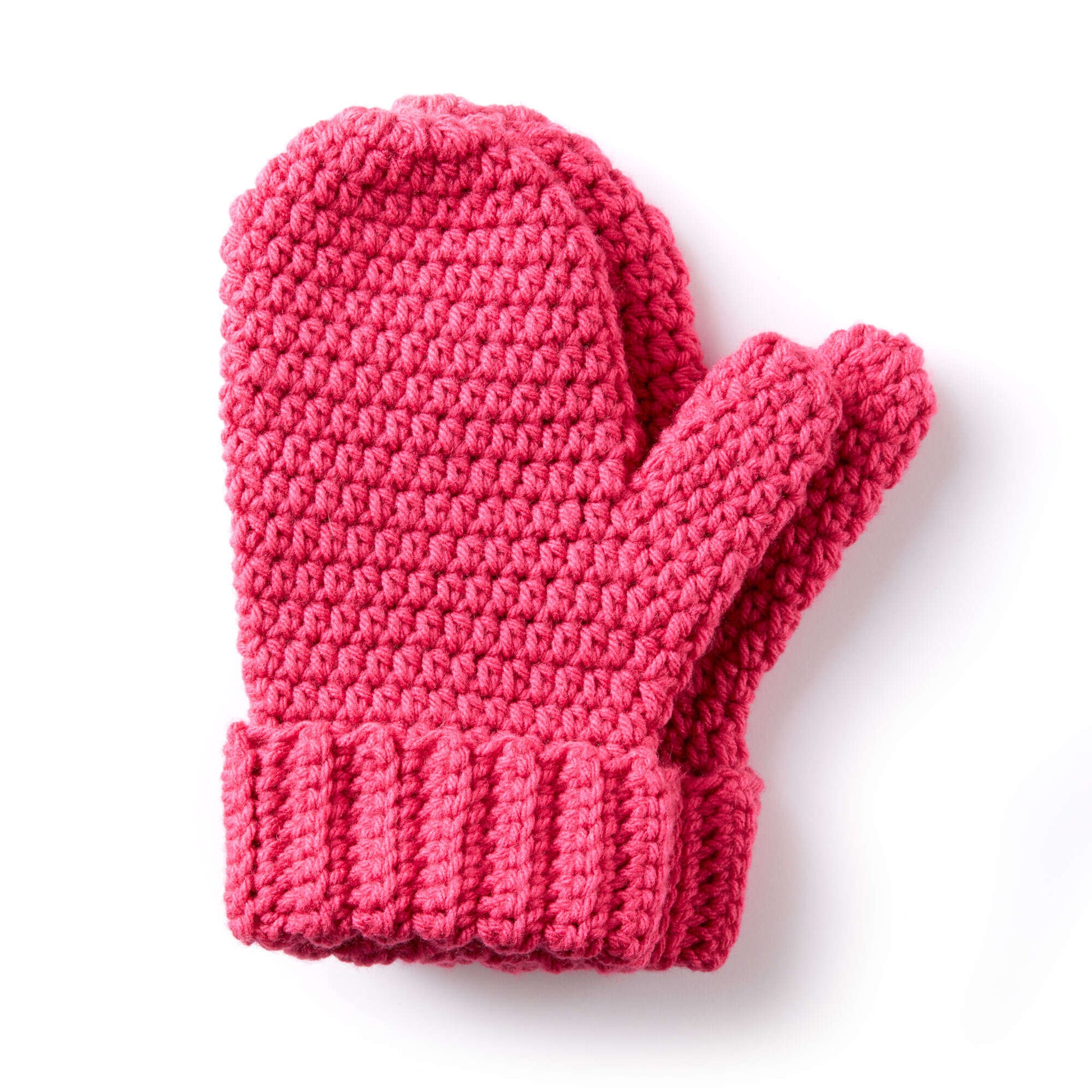 Caron Hands Full Crochet Mittens | Yarnspirations