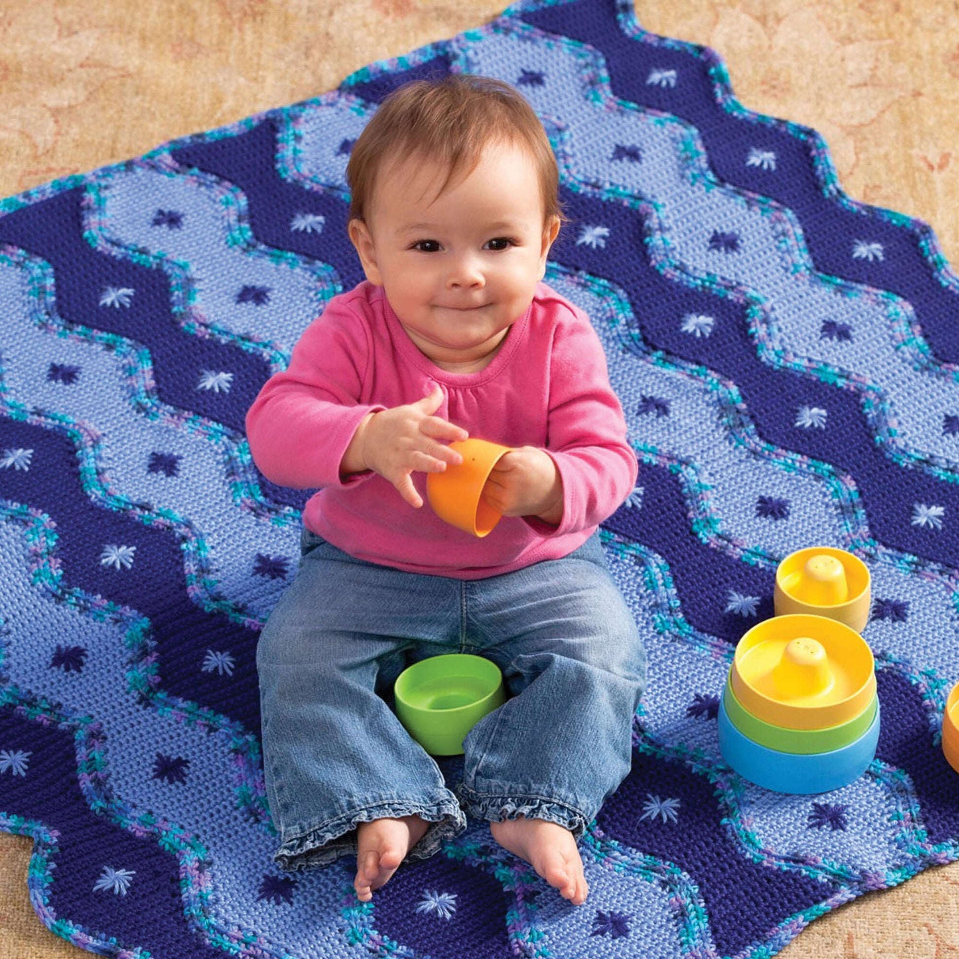 Free Caron Crochet Hills And Valley Play Mat Pattern