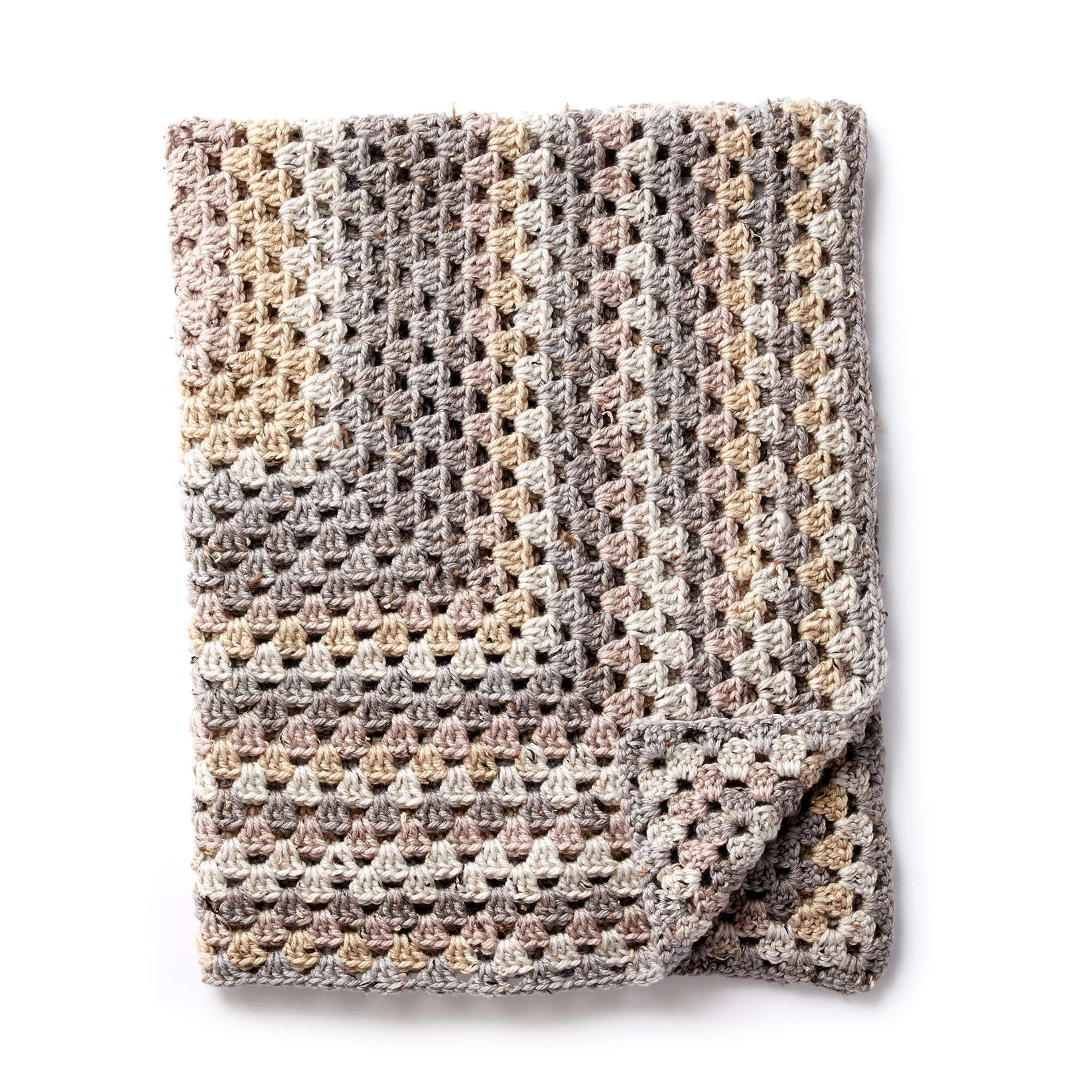 Caron Rectangular Crochet Granny Afghan | Yarnspirations