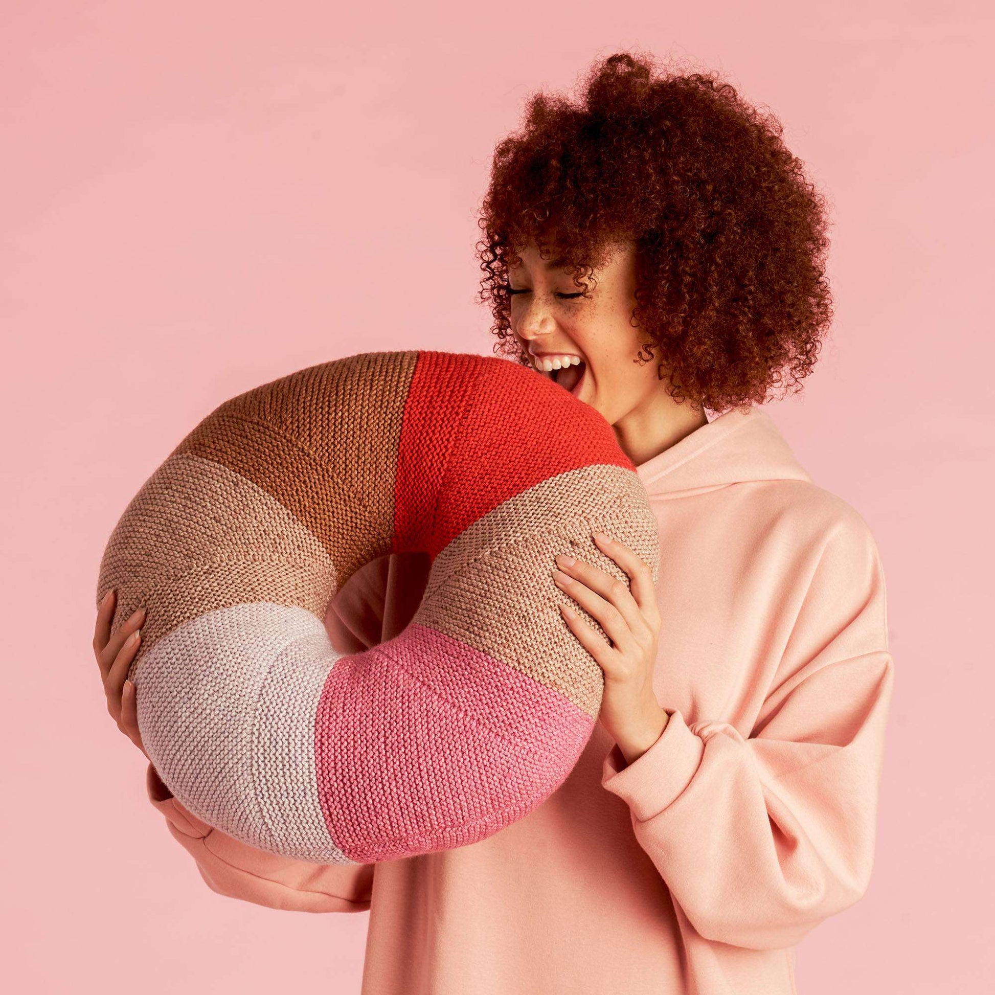 Pink Donut Pillow / Giant Pink Donut pillow/ Big size pink Donut cushion