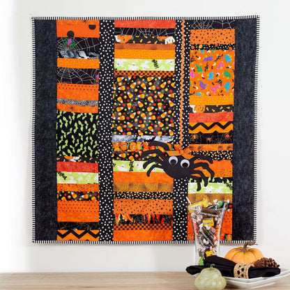 Coats & Clark Sewing Spider Halloween Quilt Single Size