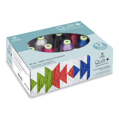 Coats & Clark Quilt + Quilting & Embroidery Thread 12 Spool Set  - Clearance items Basic Colors